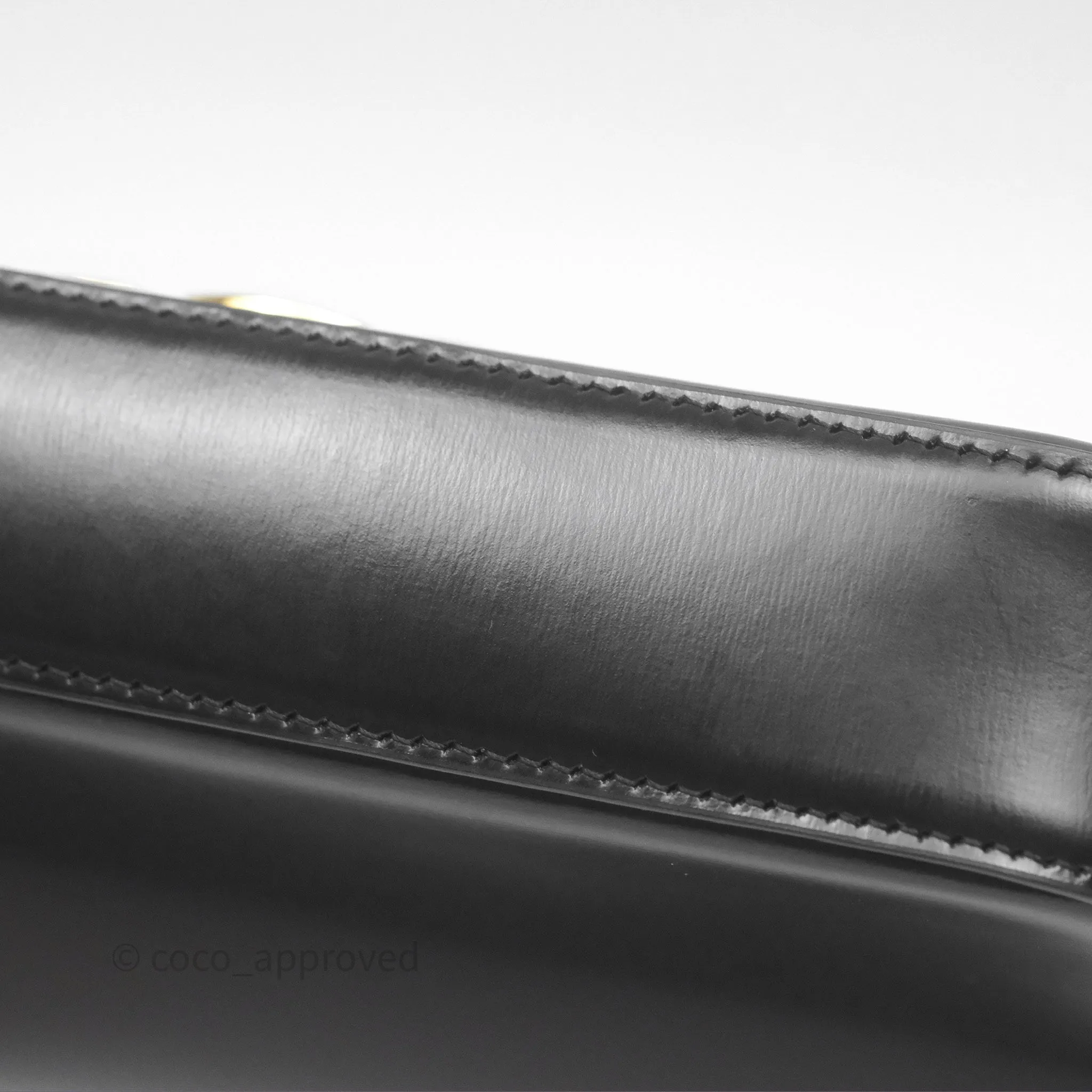 Celine Triomphe Shoulder Bag Black Calfskin