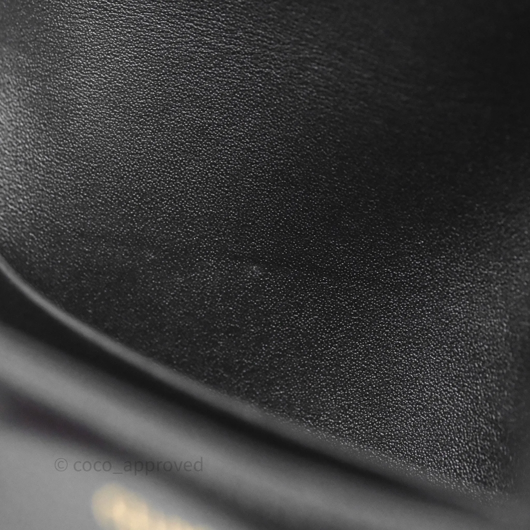 Celine Triomphe Shoulder Bag Black Shiny Calfskin
