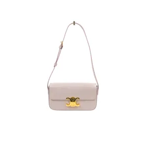 Celine Triomphe Shoulder Bag Peony Calfskin