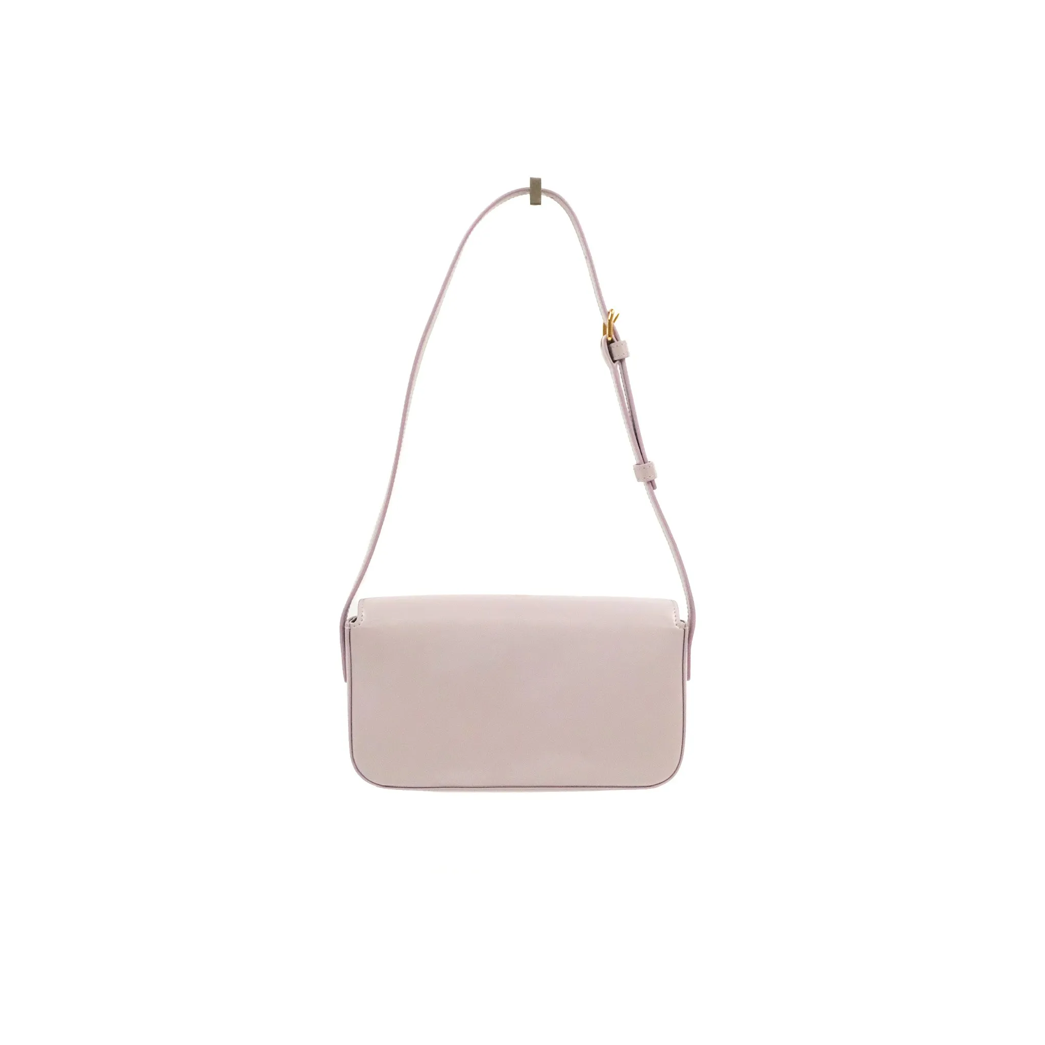 Celine Triomphe Shoulder Bag Peony Calfskin