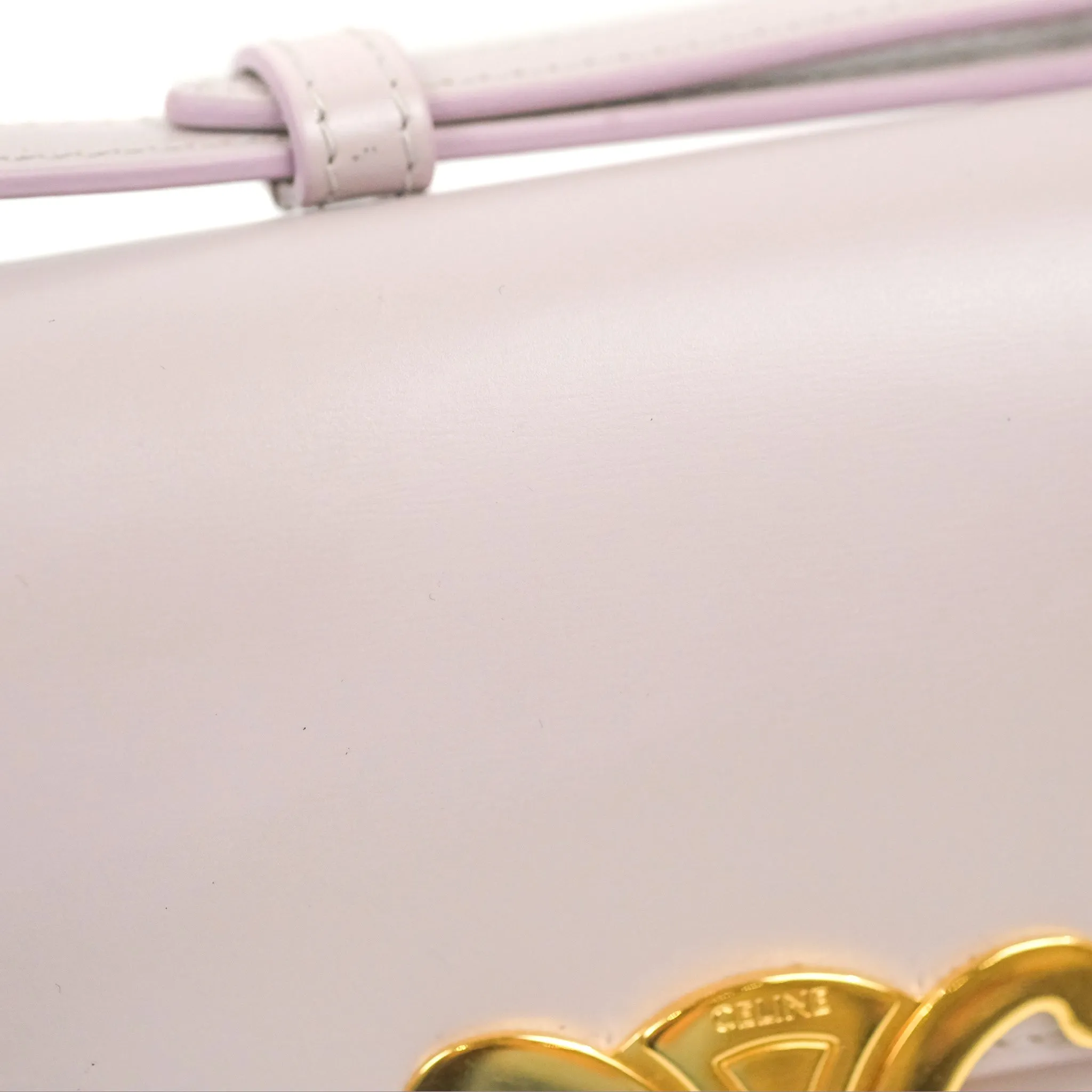 Celine Triomphe Shoulder Bag Peony Calfskin