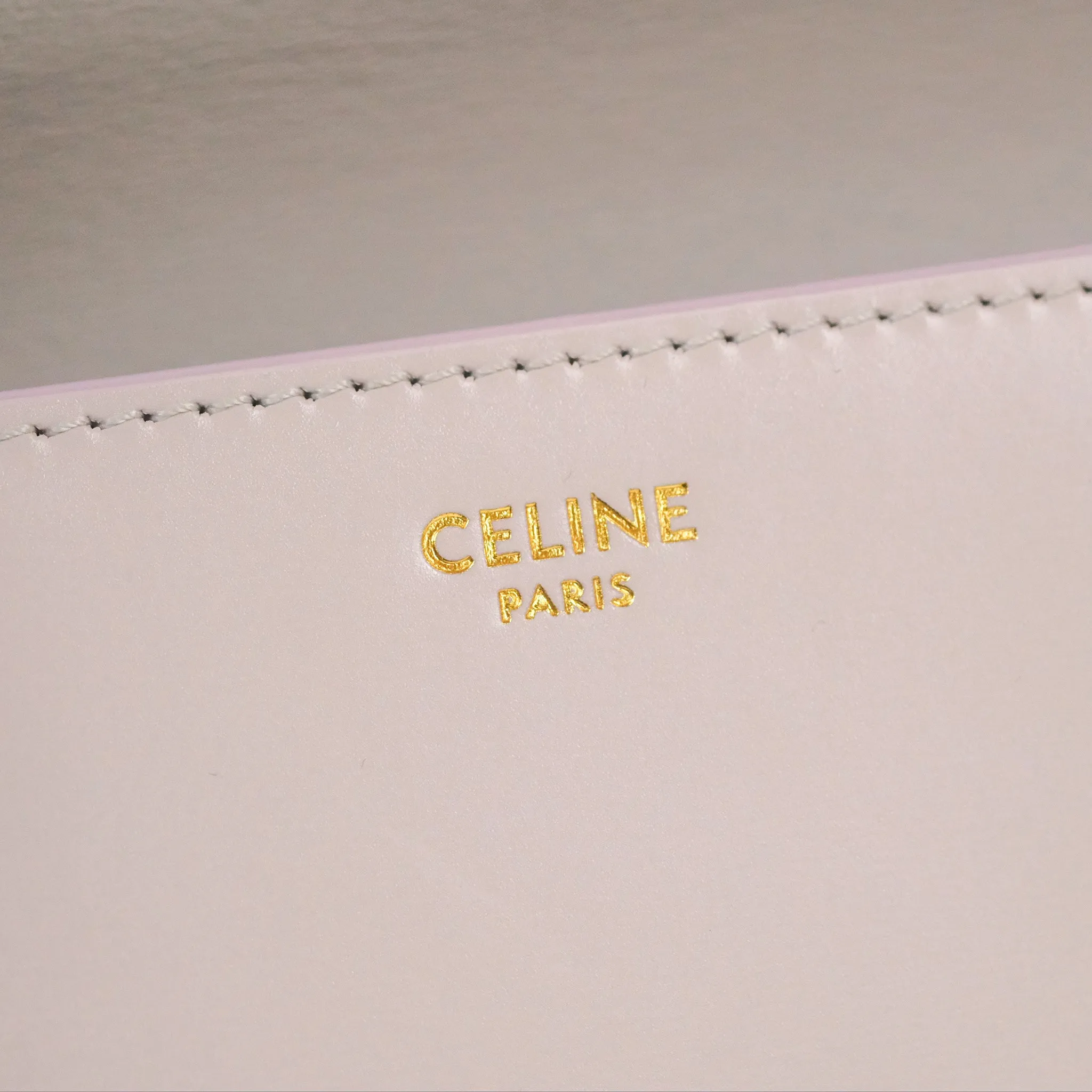 Celine Triomphe Shoulder Bag Peony Calfskin