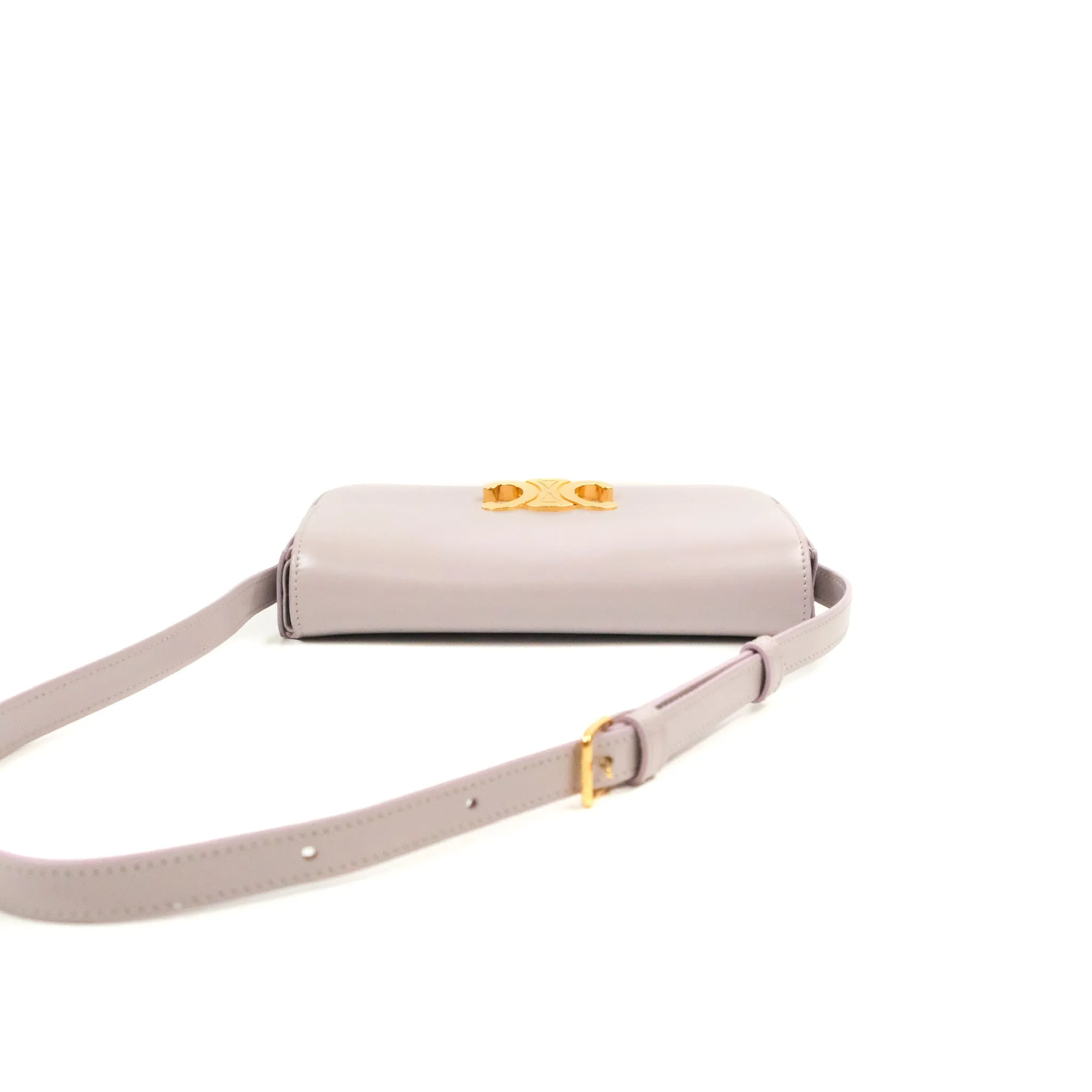 Celine Triomphe Shoulder Bag Peony Calfskin