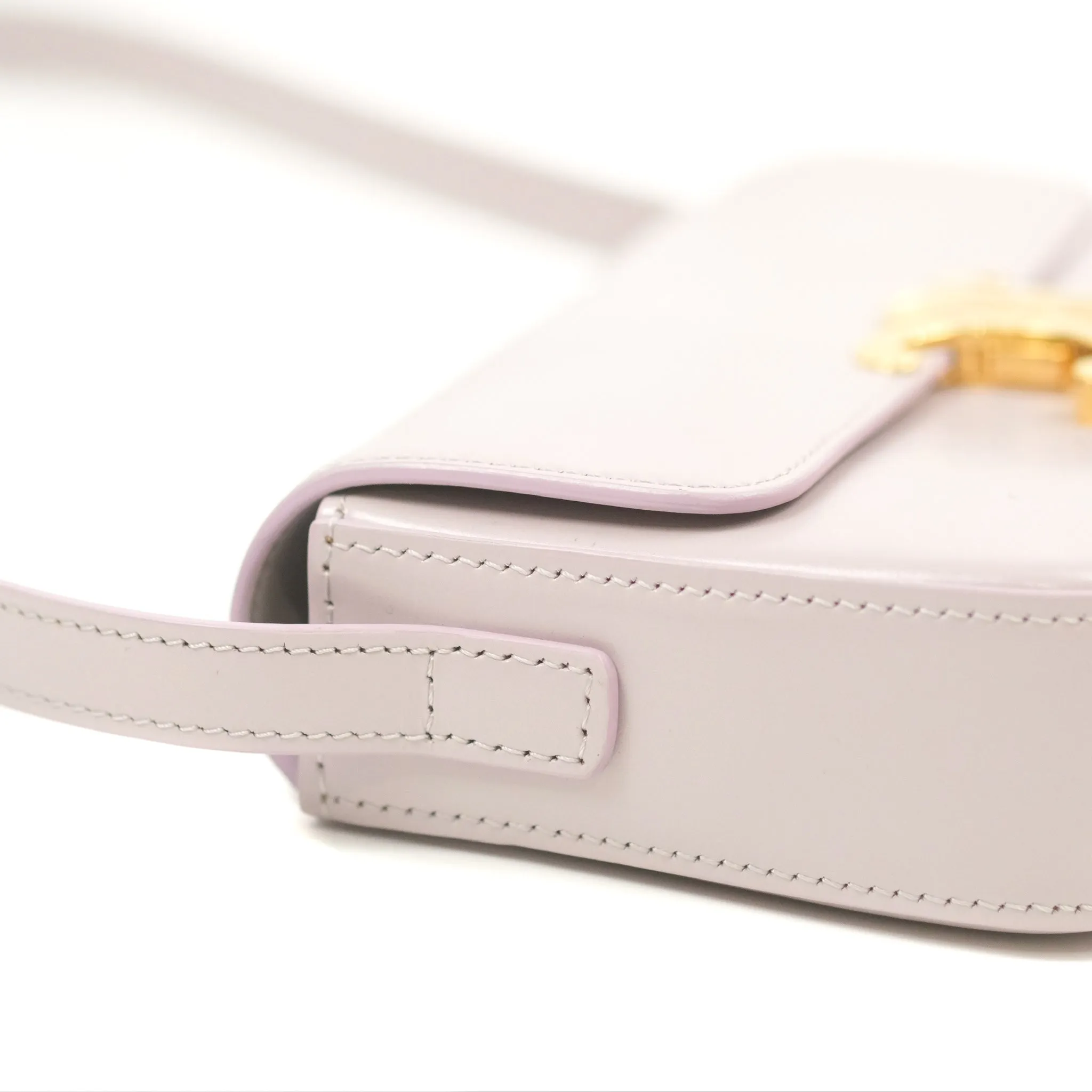 Celine Triomphe Shoulder Bag Peony Calfskin