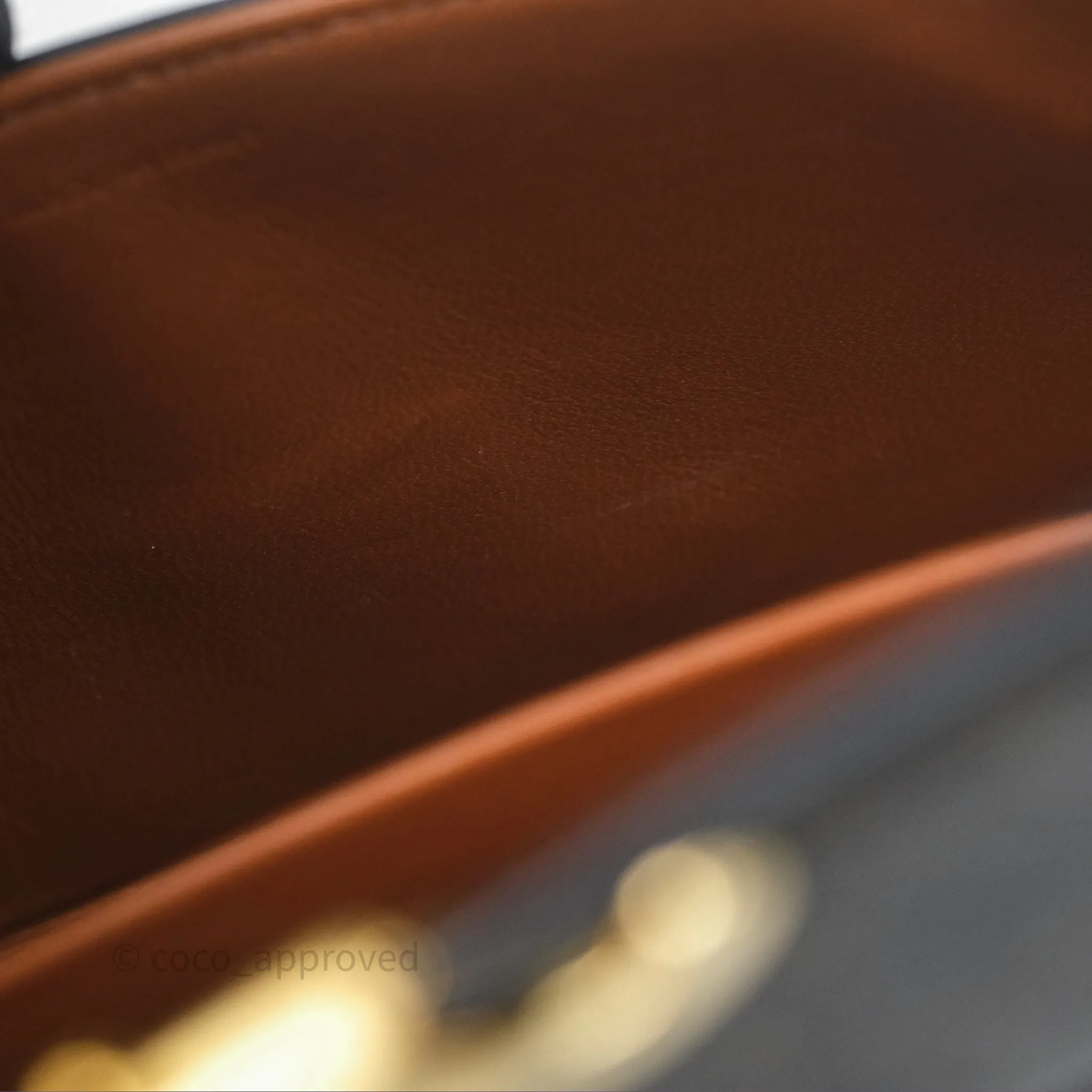 Celine Triomphe Shoulder Bag Tan Calfskin Triomphe Canvas