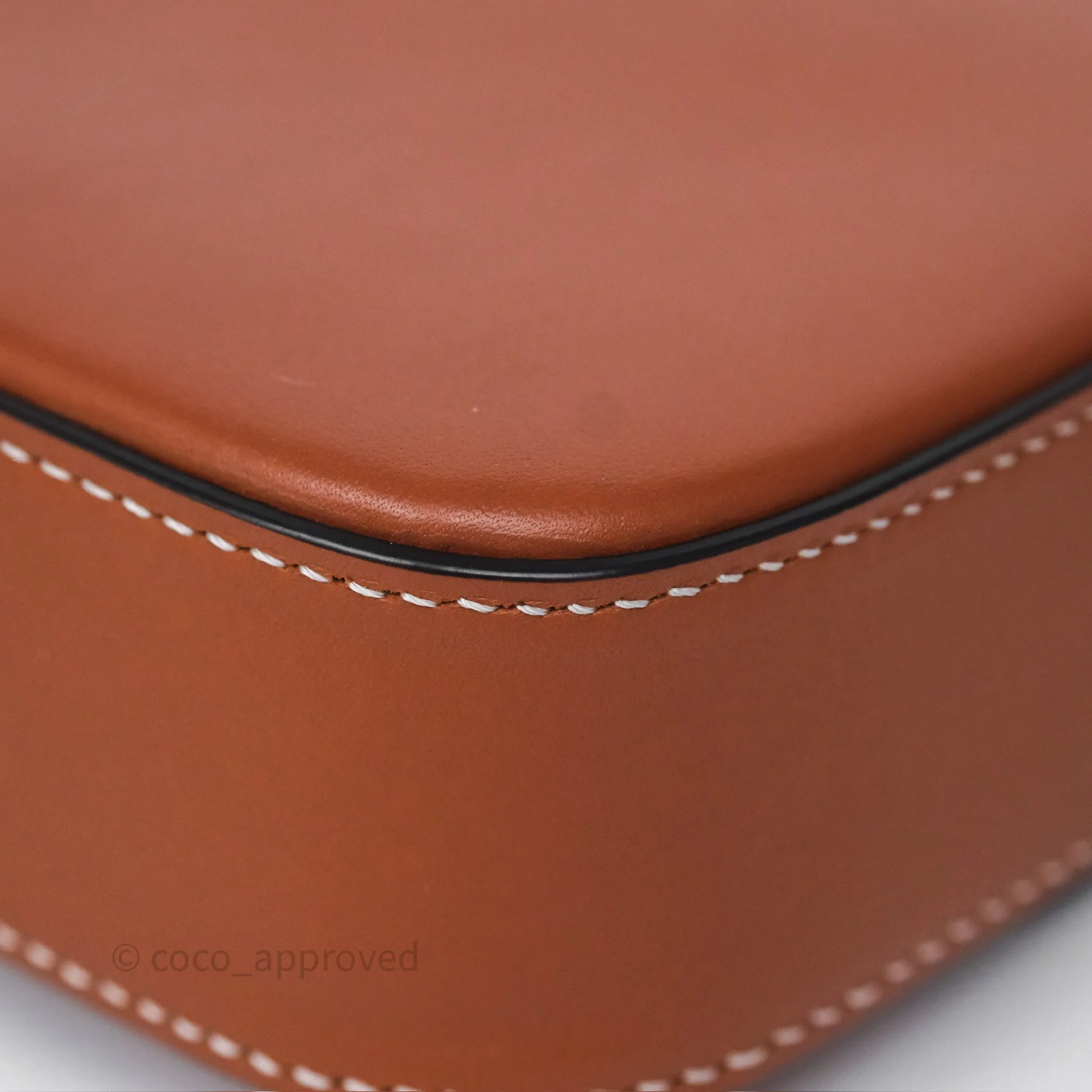 Celine Triomphe Shoulder Bag Tan Calfskin