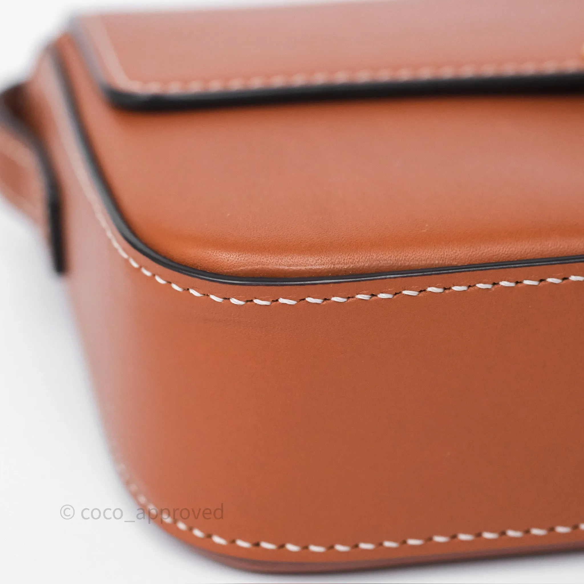 Celine Triomphe Shoulder Bag Tan Calfskin