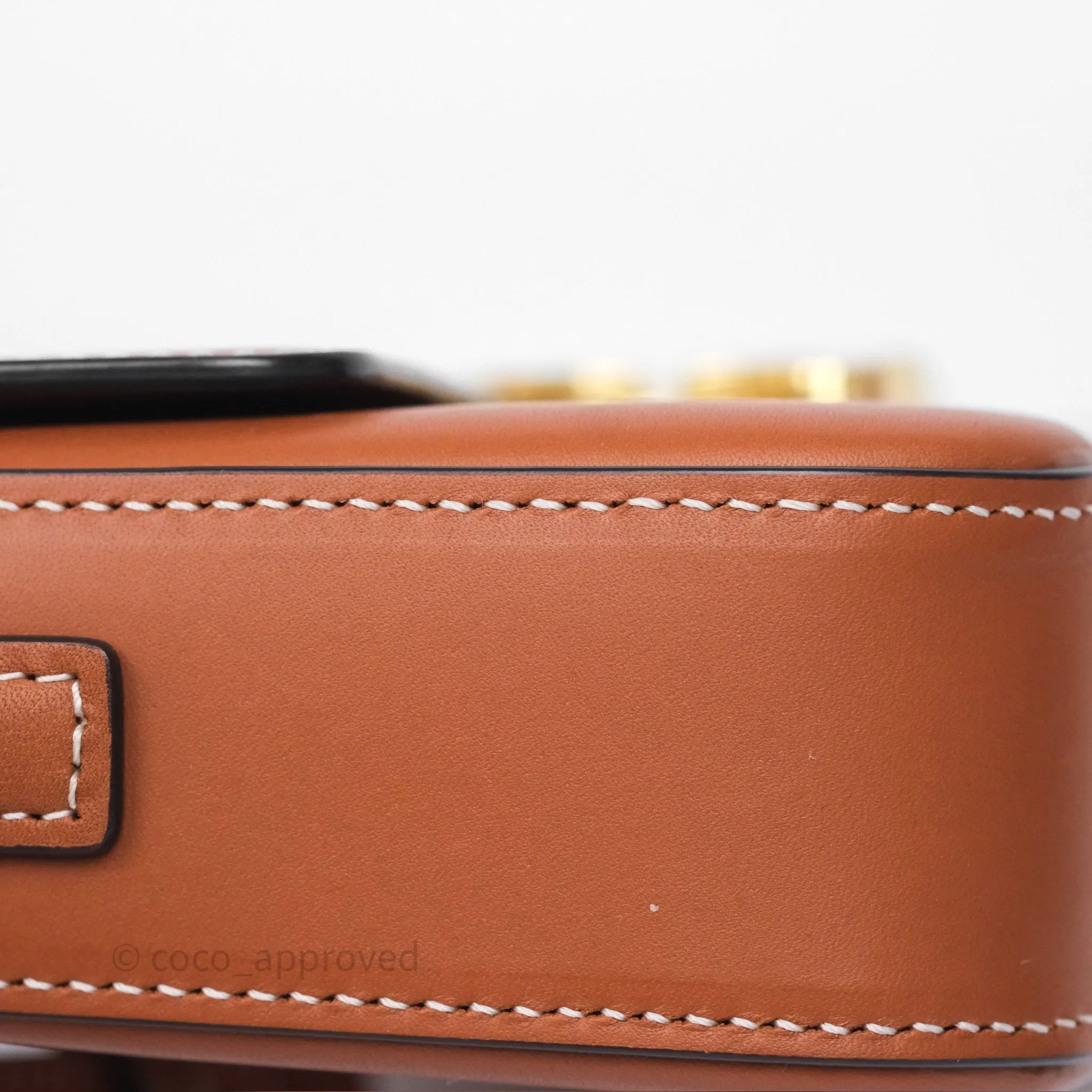 Celine Triomphe Shoulder Bag Tan Calfskin