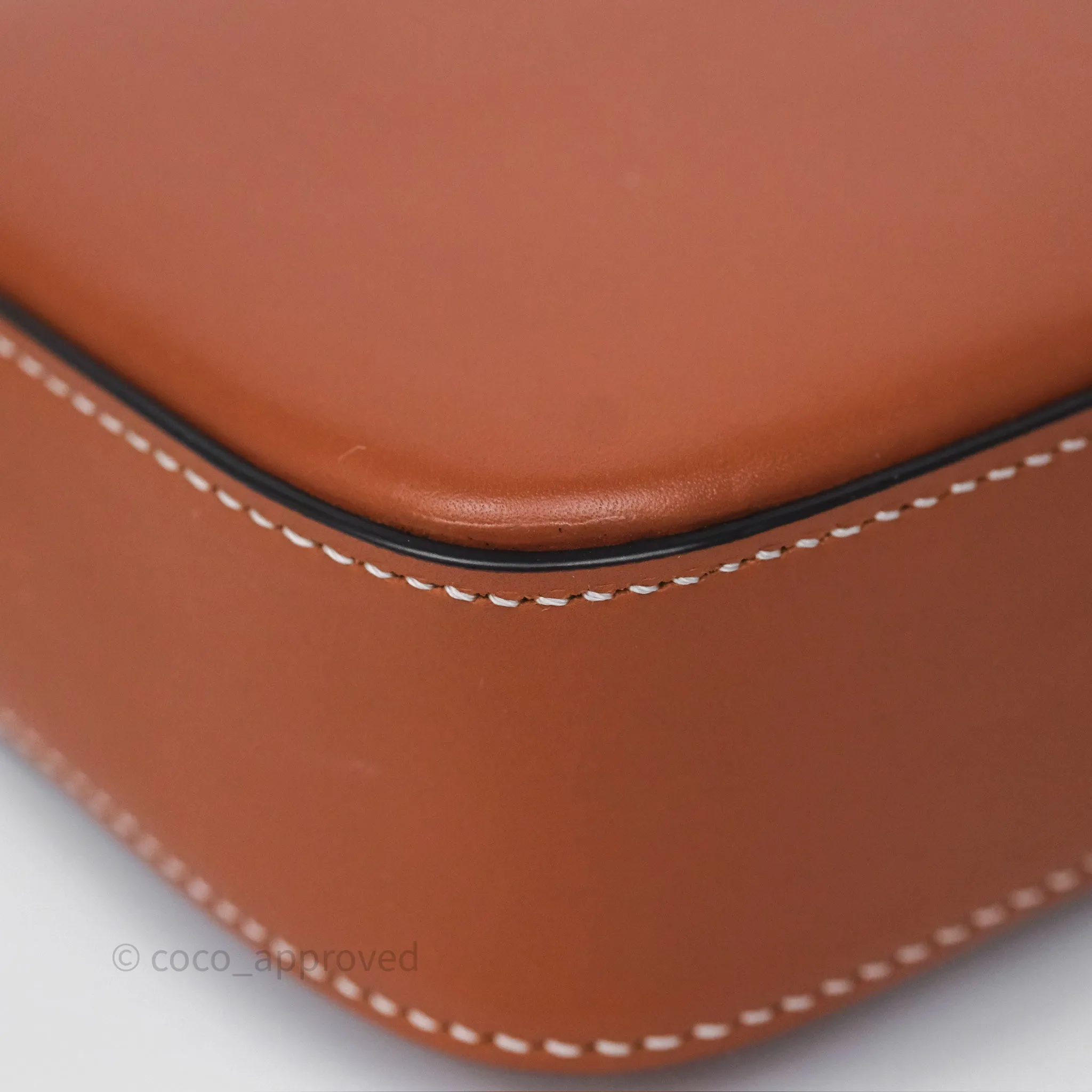 Celine Triomphe Shoulder Bag Tan Calfskin
