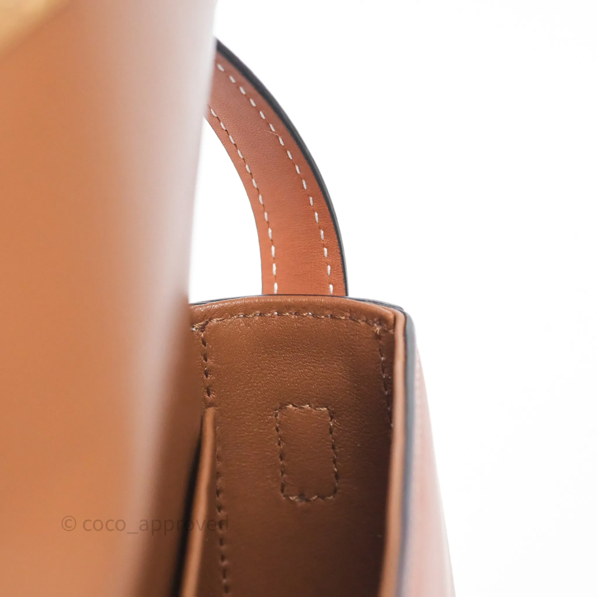 Celine Triomphe Shoulder Bag Tan Calfskin