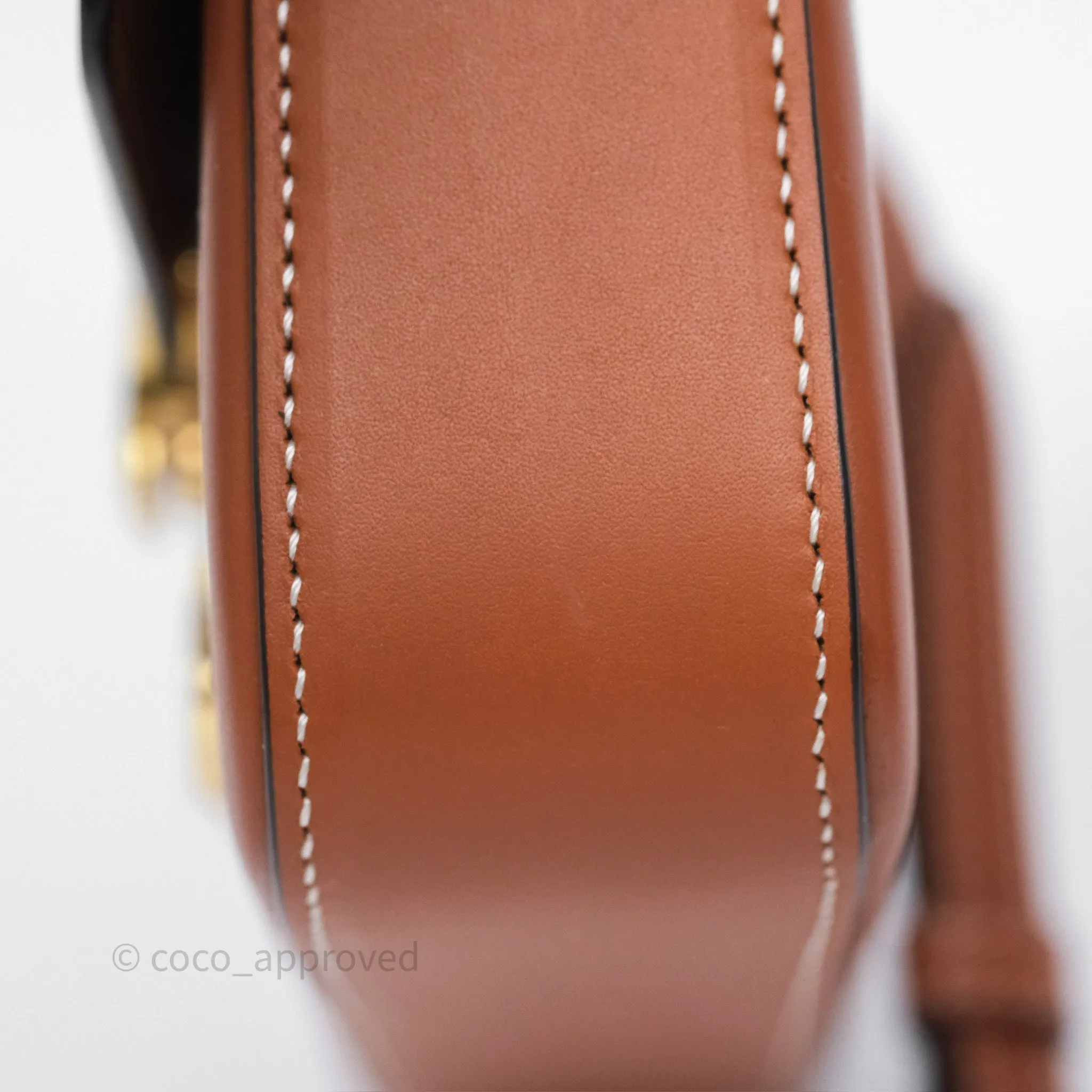 Celine Triomphe Shoulder Bag Tan Calfskin