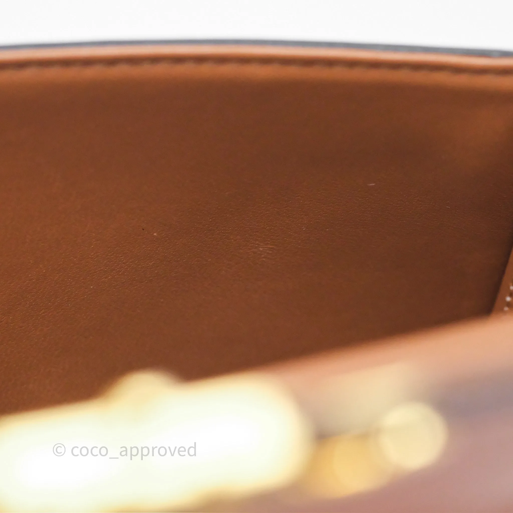Celine Triomphe Shoulder Bag Tan Calfskin