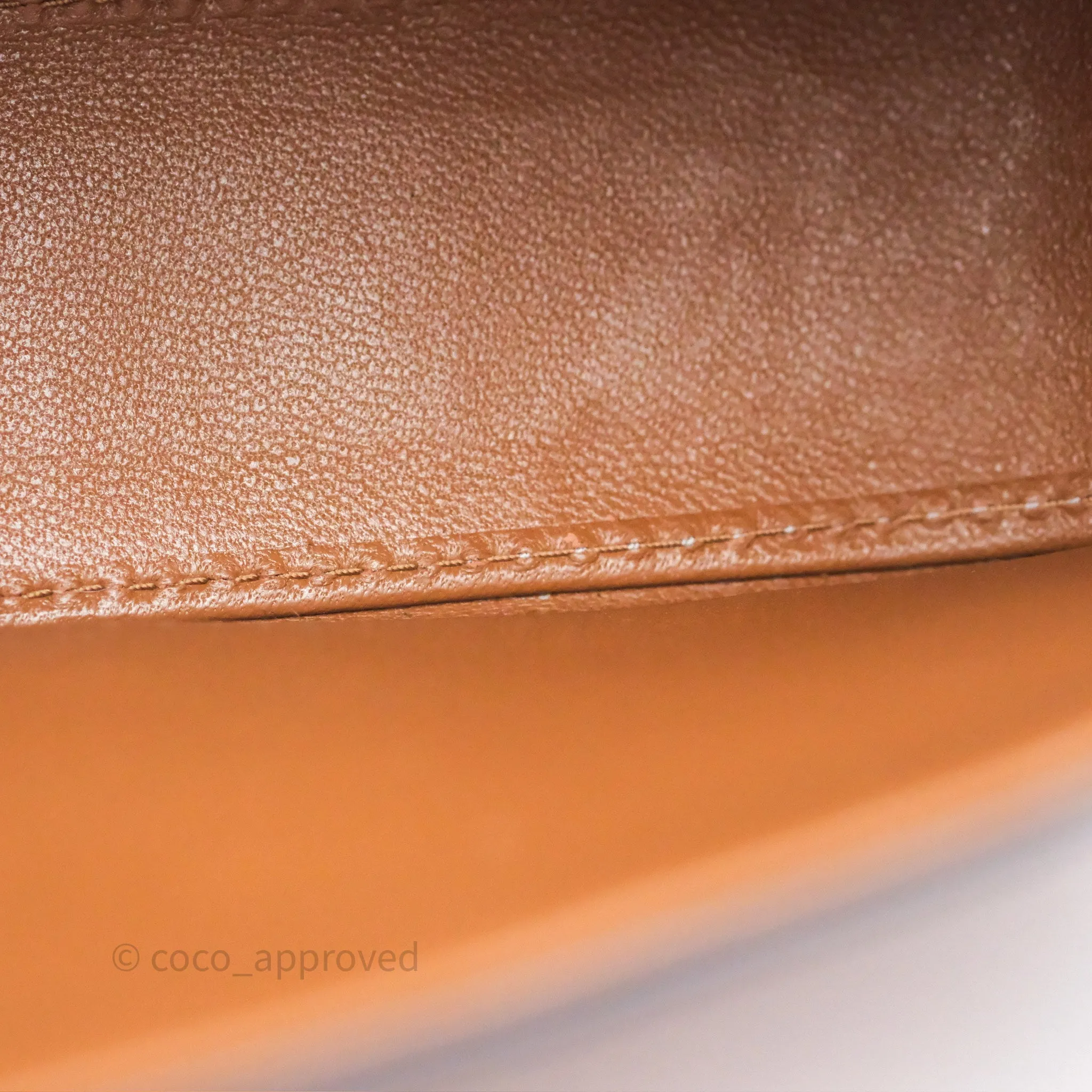 Celine Triomphe Shoulder Bag Tan Calfskin