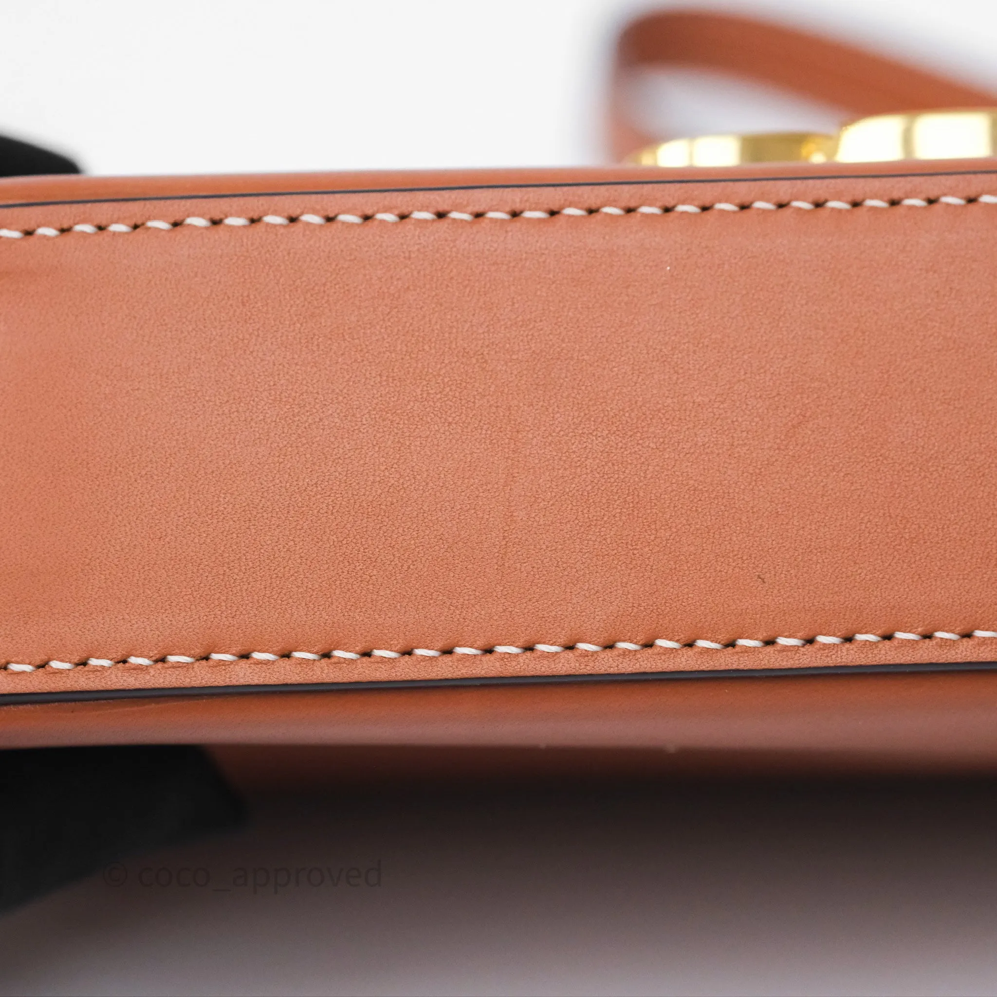 Celine Triomphe Shoulder Bag Tan Calfskin