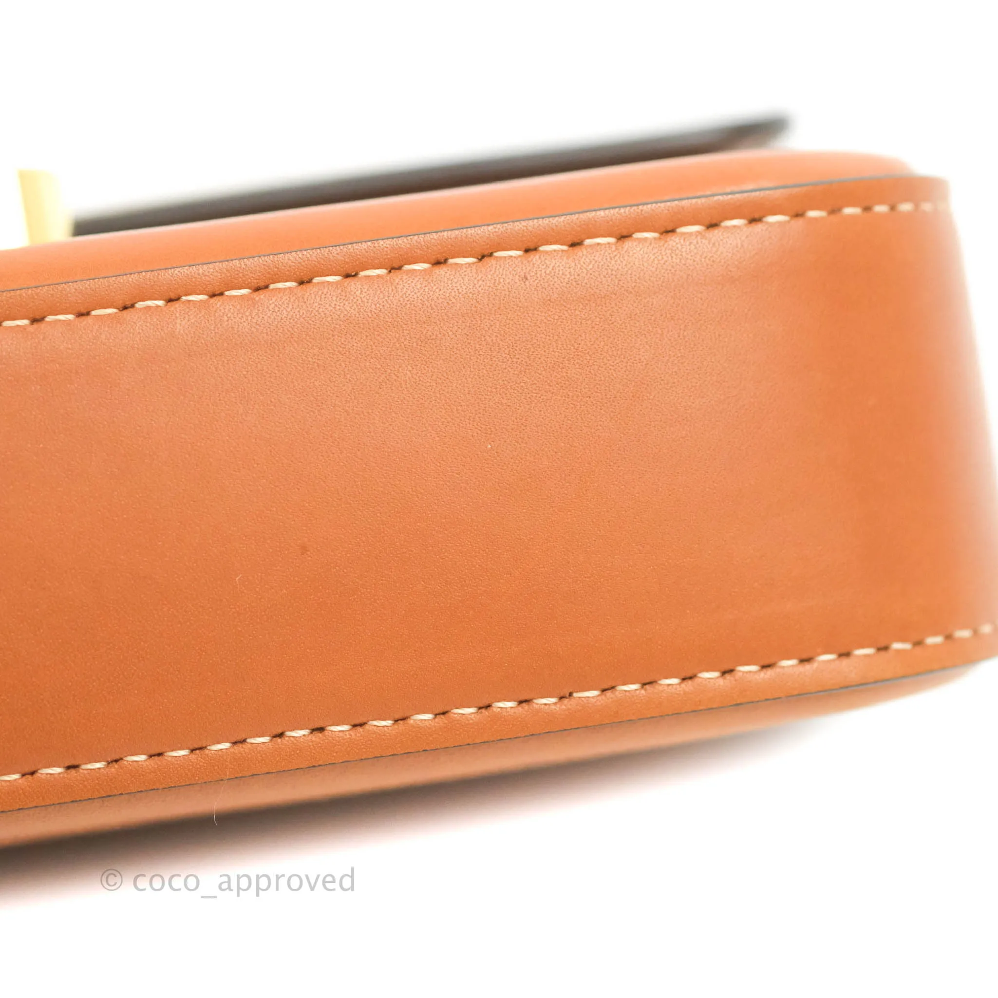 Celine Triomphe Shoulder Bag Tan Calfskin