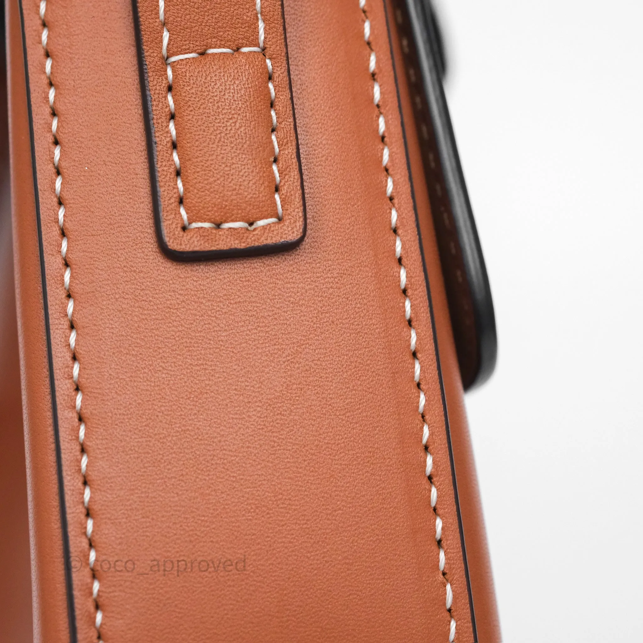 Celine Triomphe Shoulder Bag Tan Calfskin