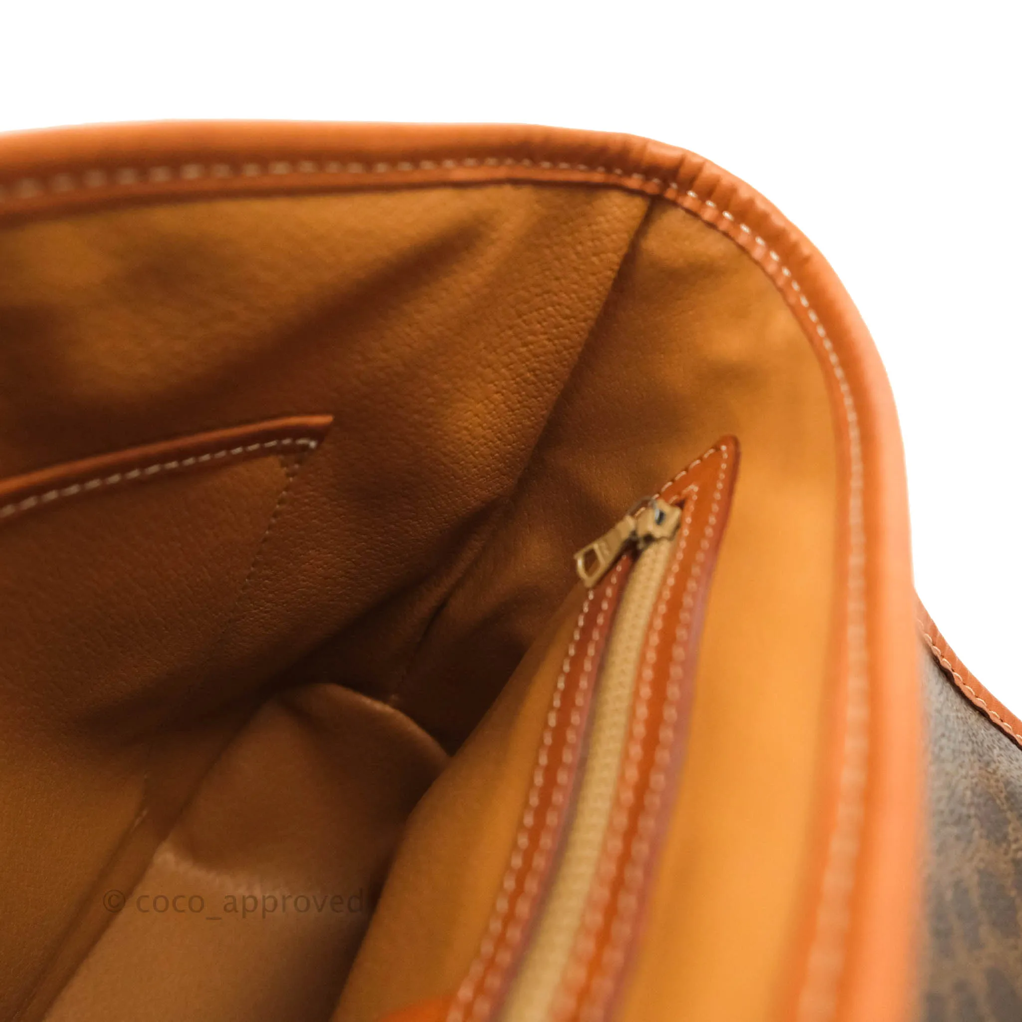 Celine Vintage Brown Canvas Top Handle Bag