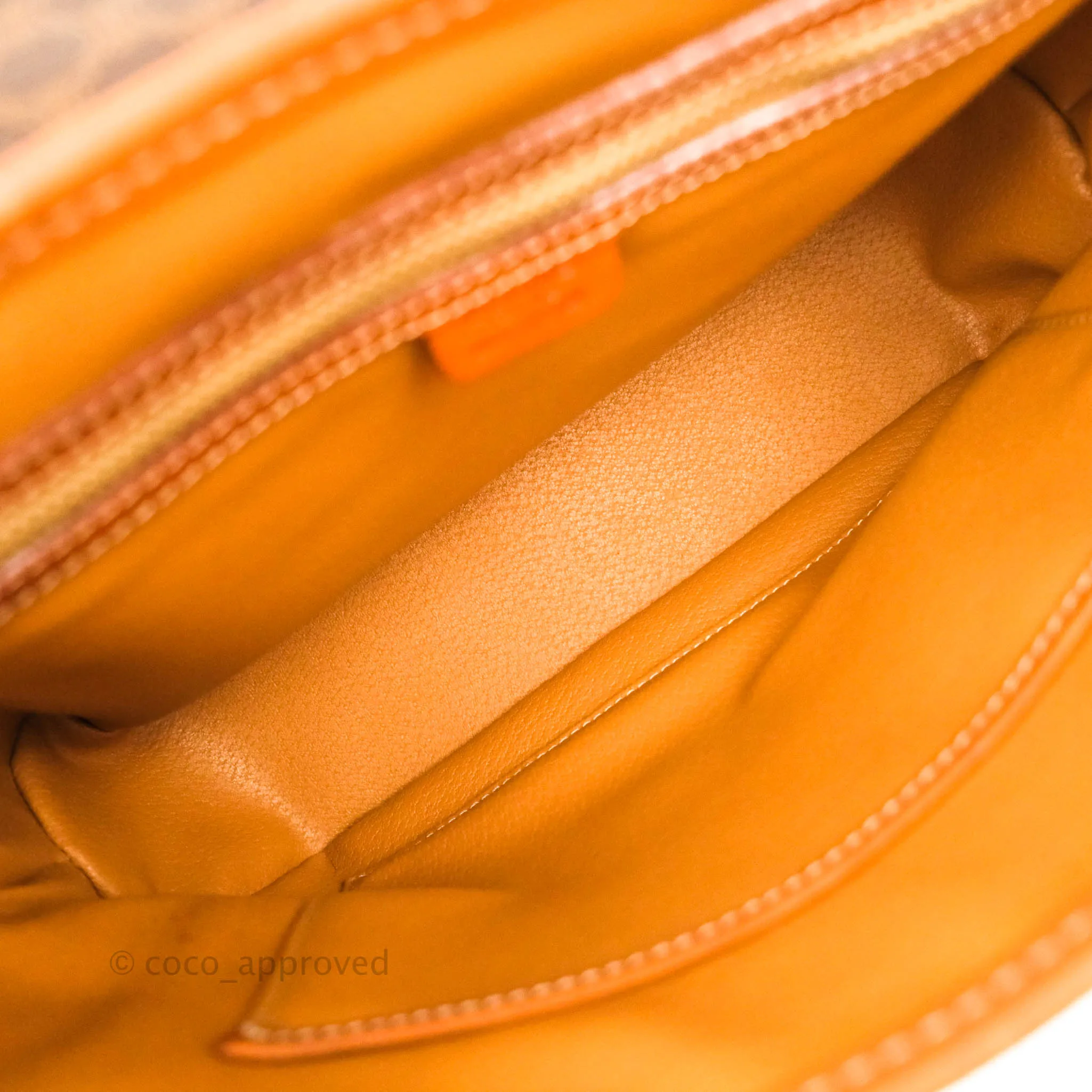 Celine Vintage Brown Canvas Top Handle Bag