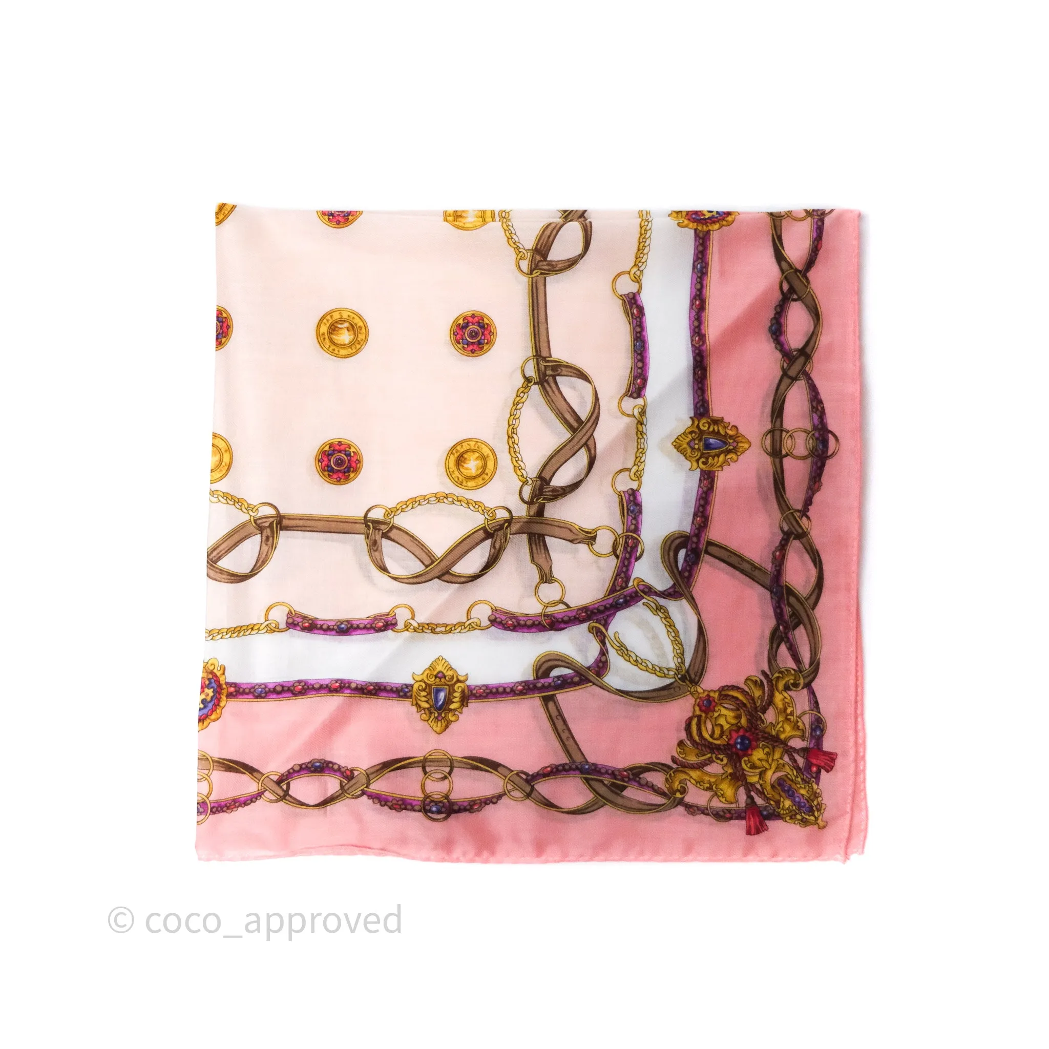 Celine Vintage Scarf Pink