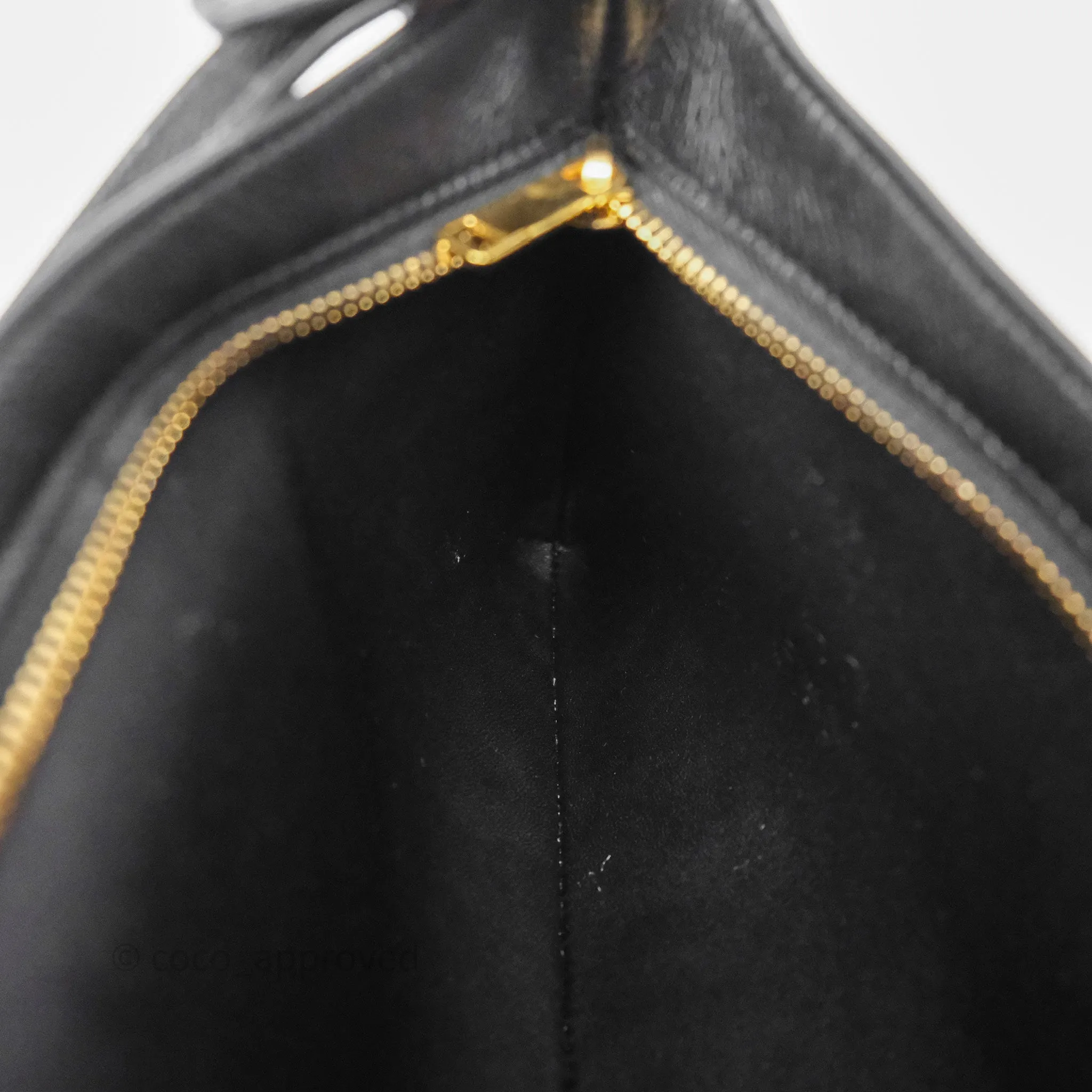 Celine Wiltern Clutch Black Calfskin