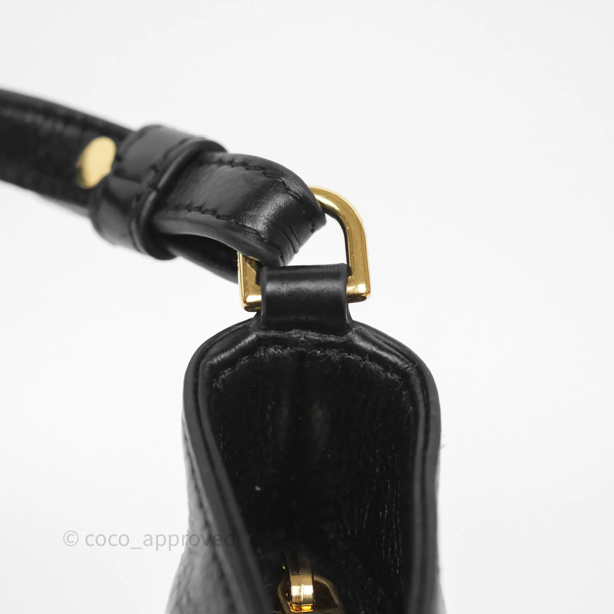 Celine Wiltern Clutch Black Calfskin