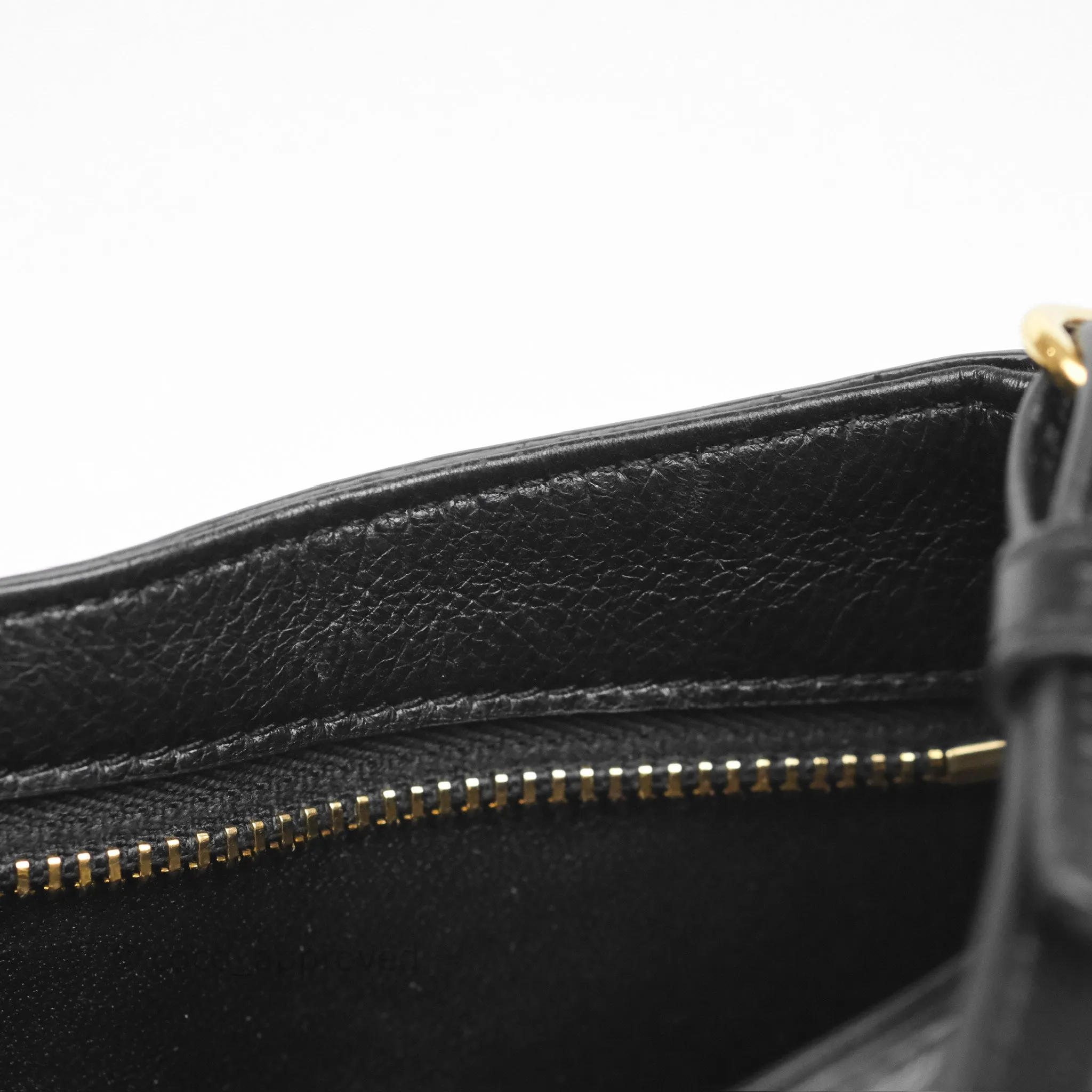 Celine Wiltern Clutch Black Calfskin