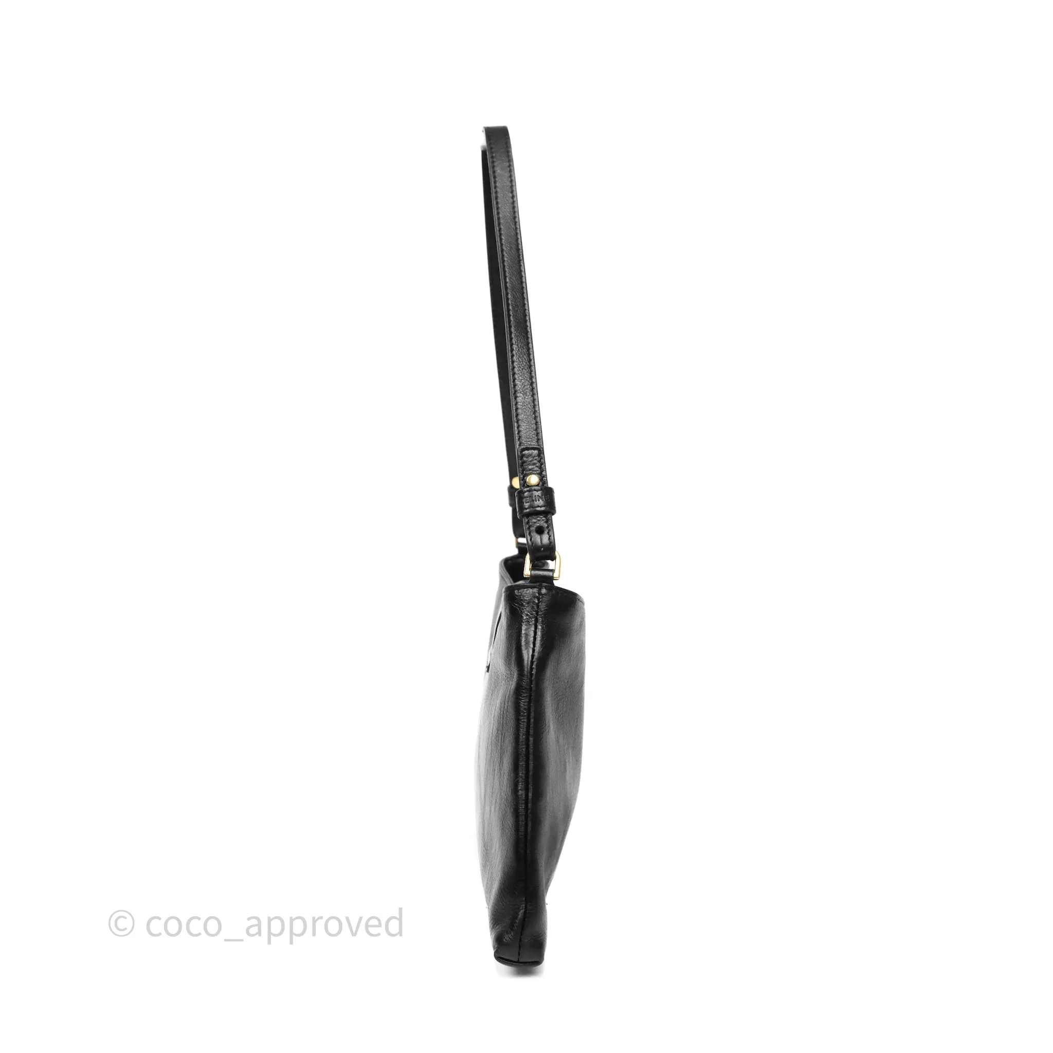 Celine Wiltern Clutch Black Calfskin
