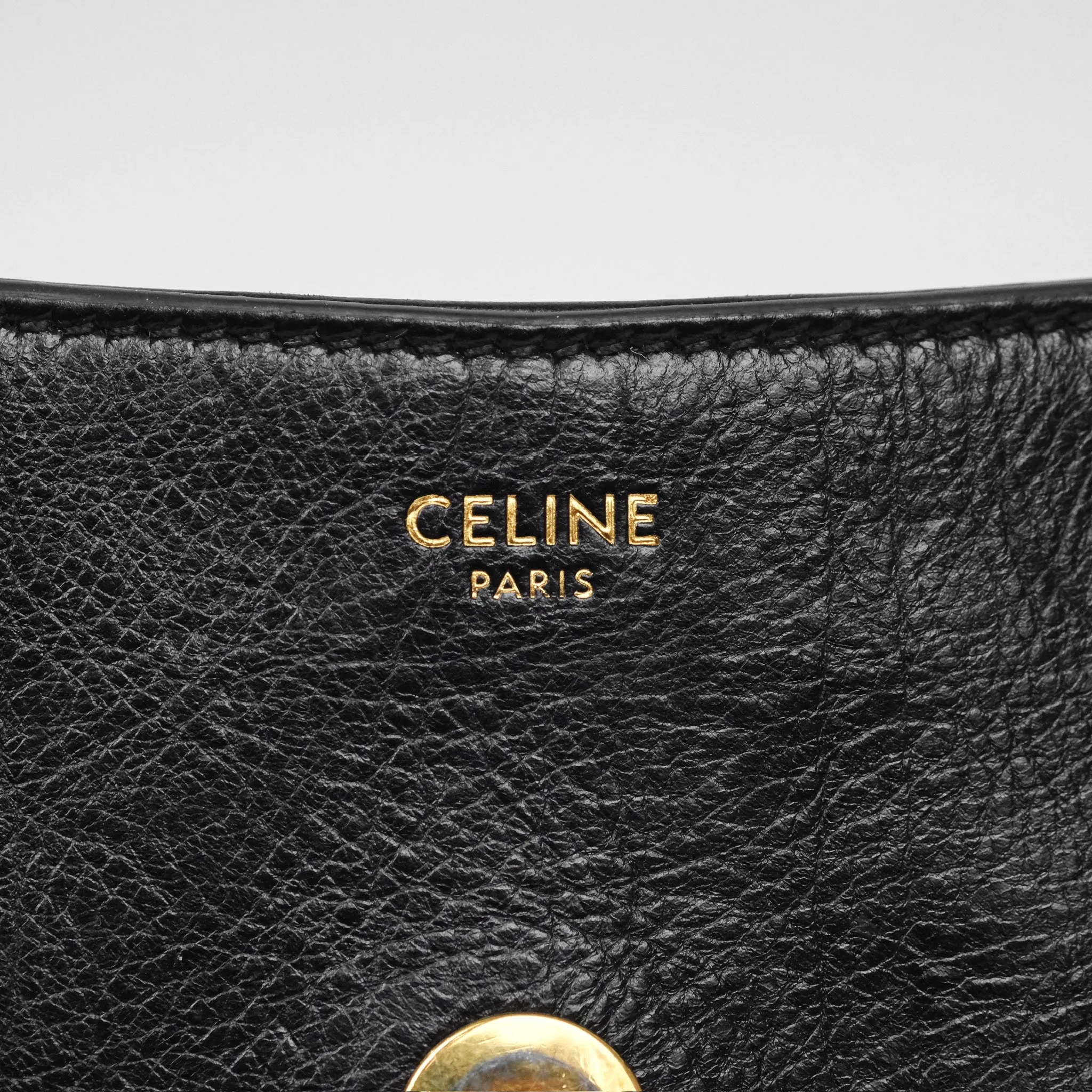 Celine Wiltern Clutch Black Calfskin