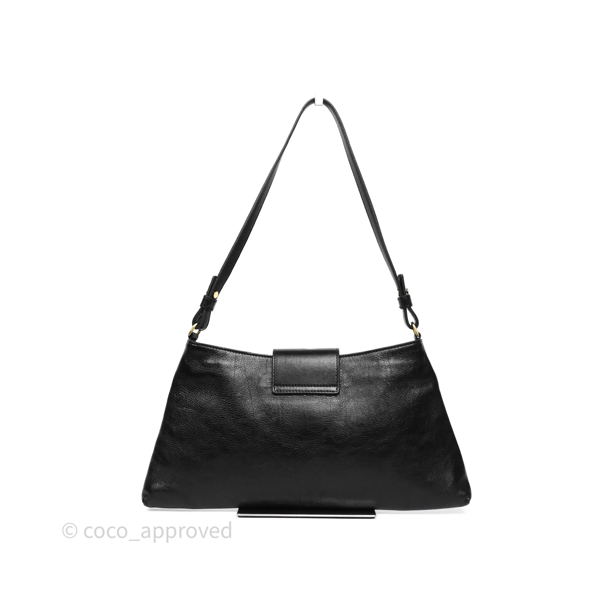 Celine Wiltern Clutch Black Calfskin
