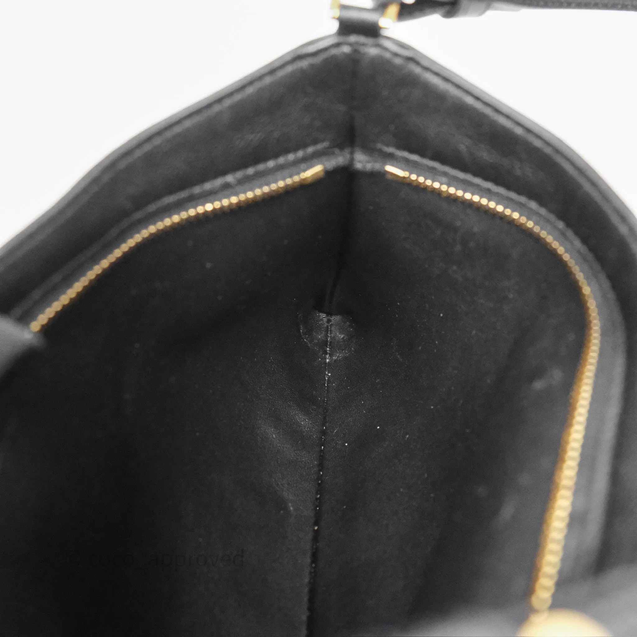 Celine Wiltern Clutch Black Calfskin