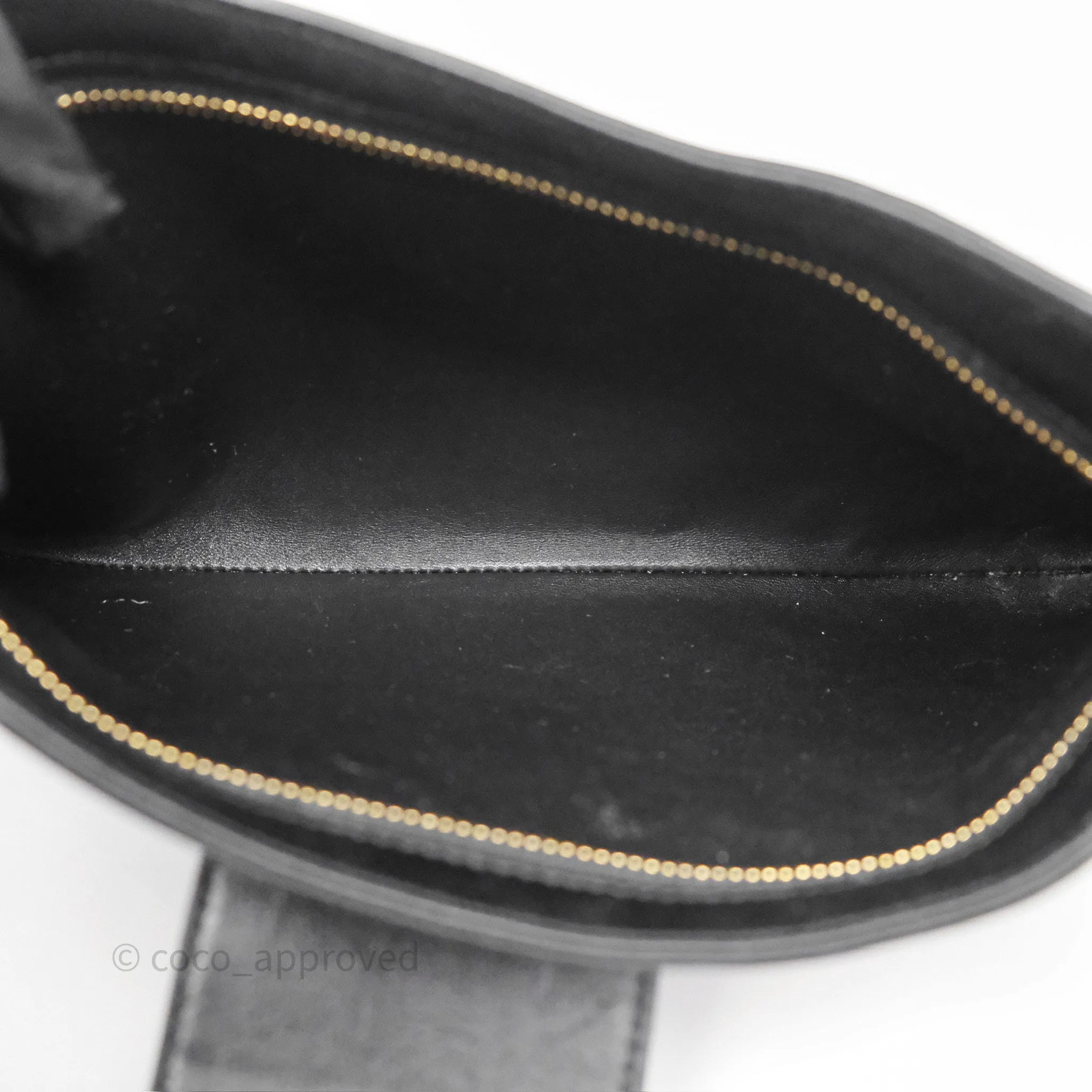 Celine Wiltern Clutch Black Calfskin