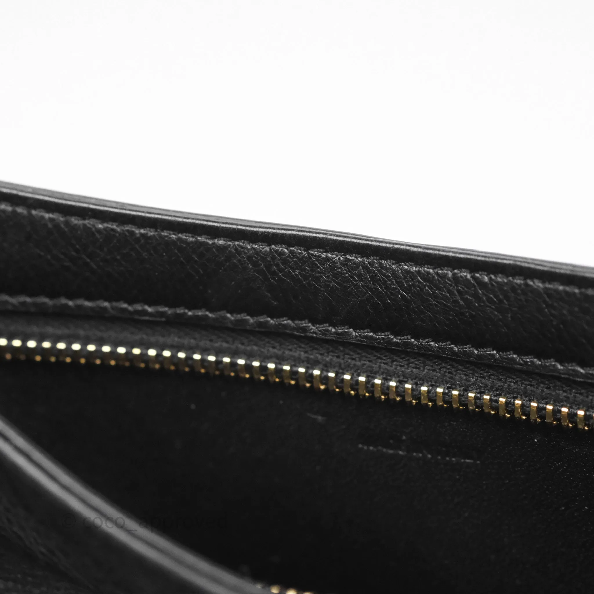 Celine Wiltern Clutch Black Calfskin