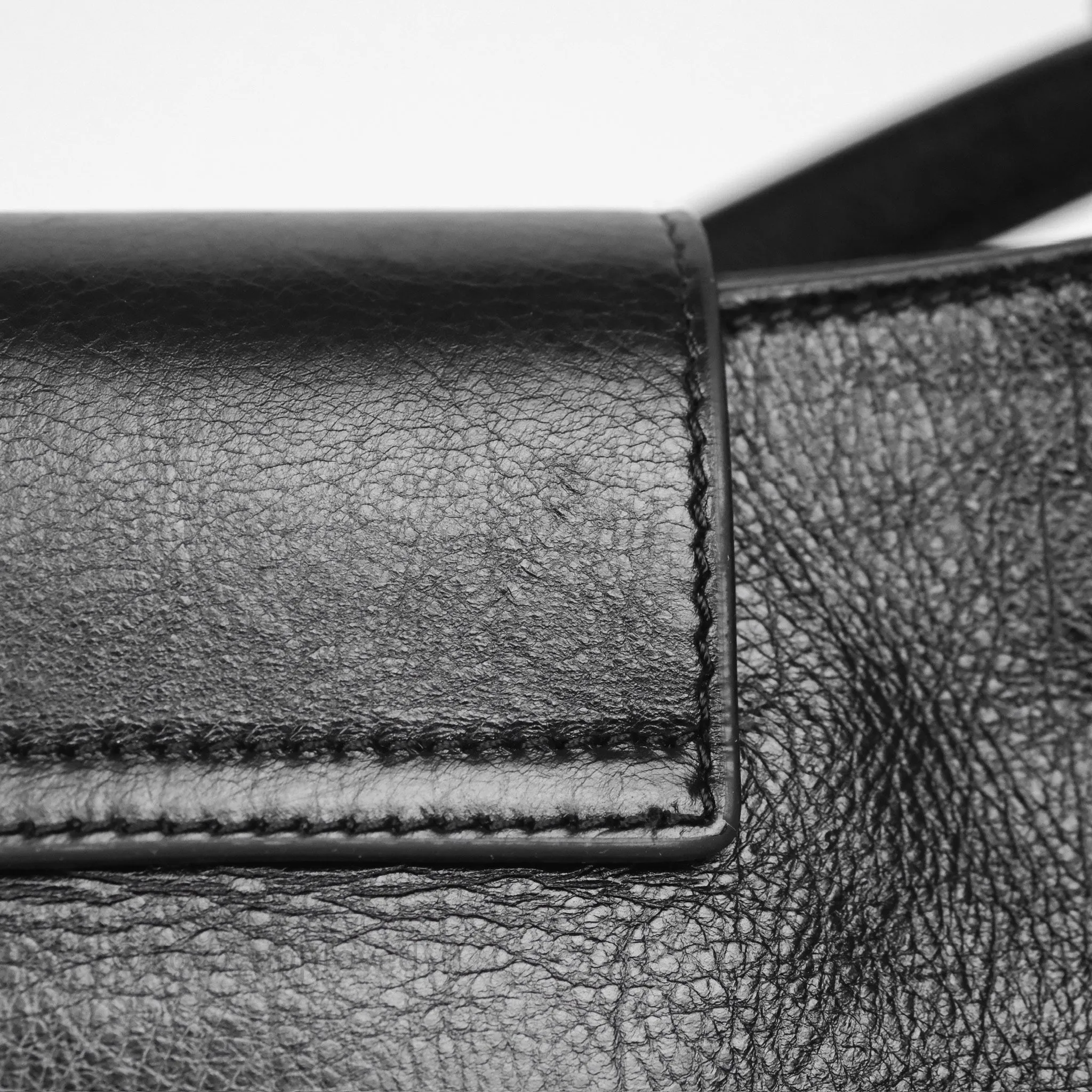 Celine Wiltern Clutch Black Calfskin