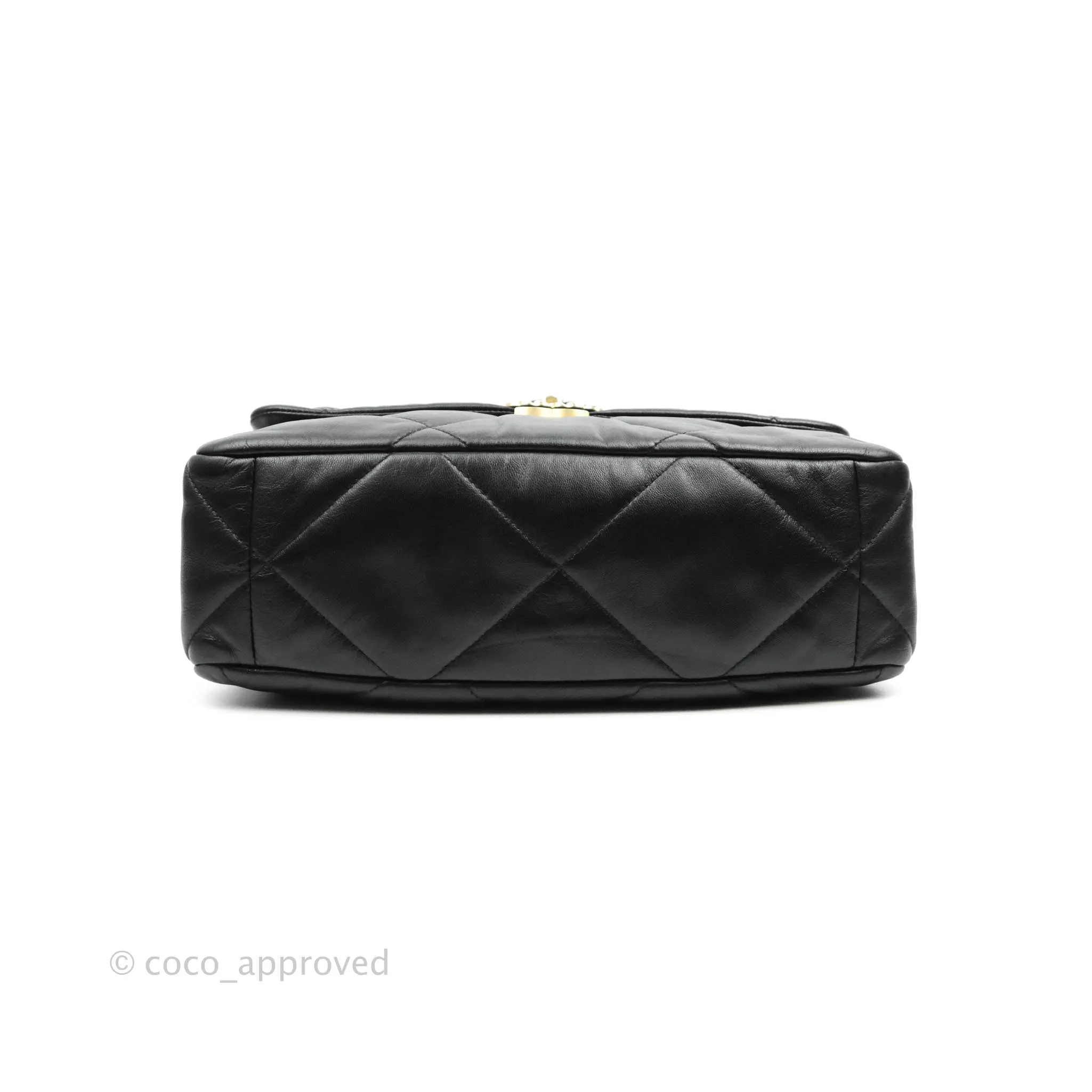 Chanel 19 Medium Black Goatskin Mixed Hardware