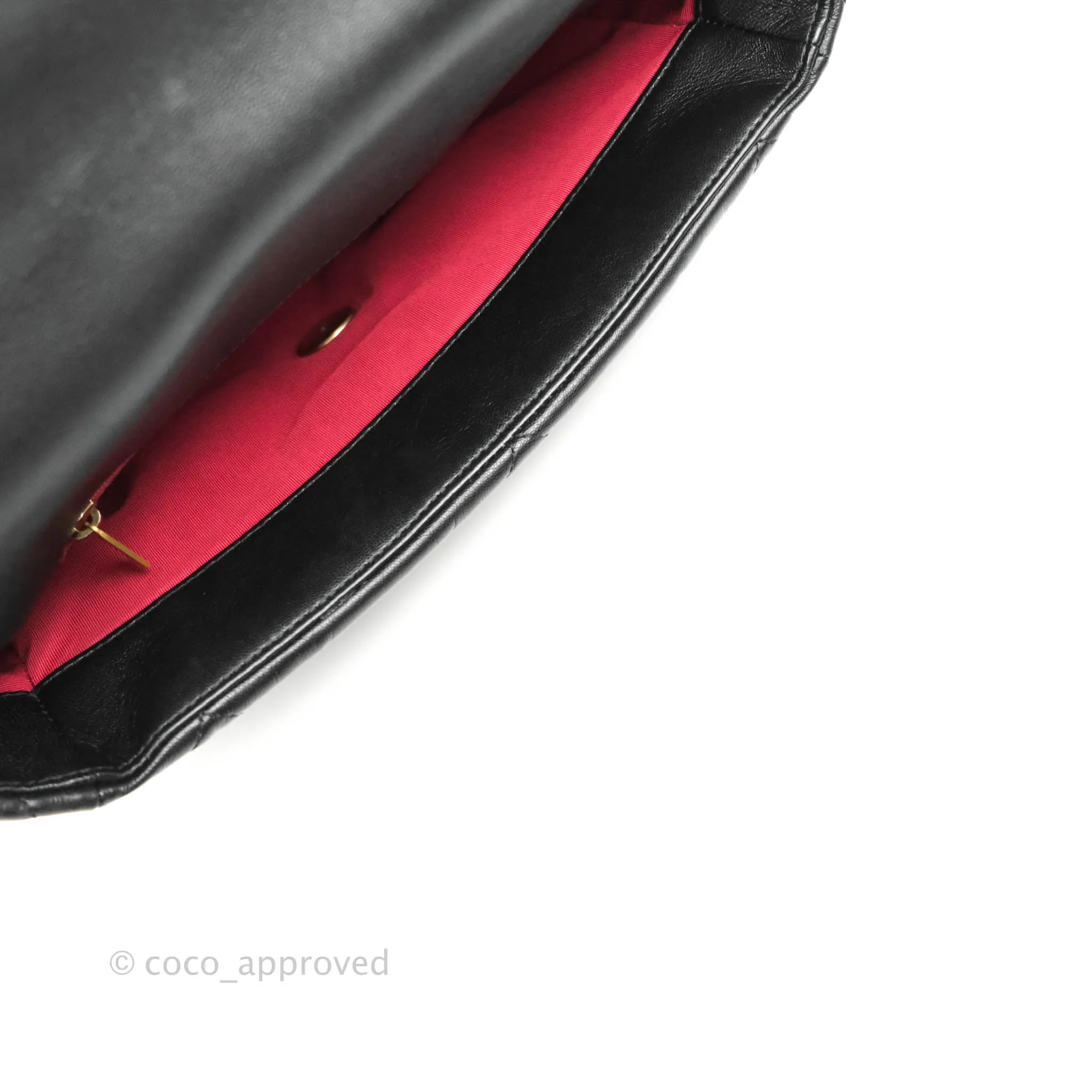 Chanel 19 Medium Black Goatskin Mixed Hardware