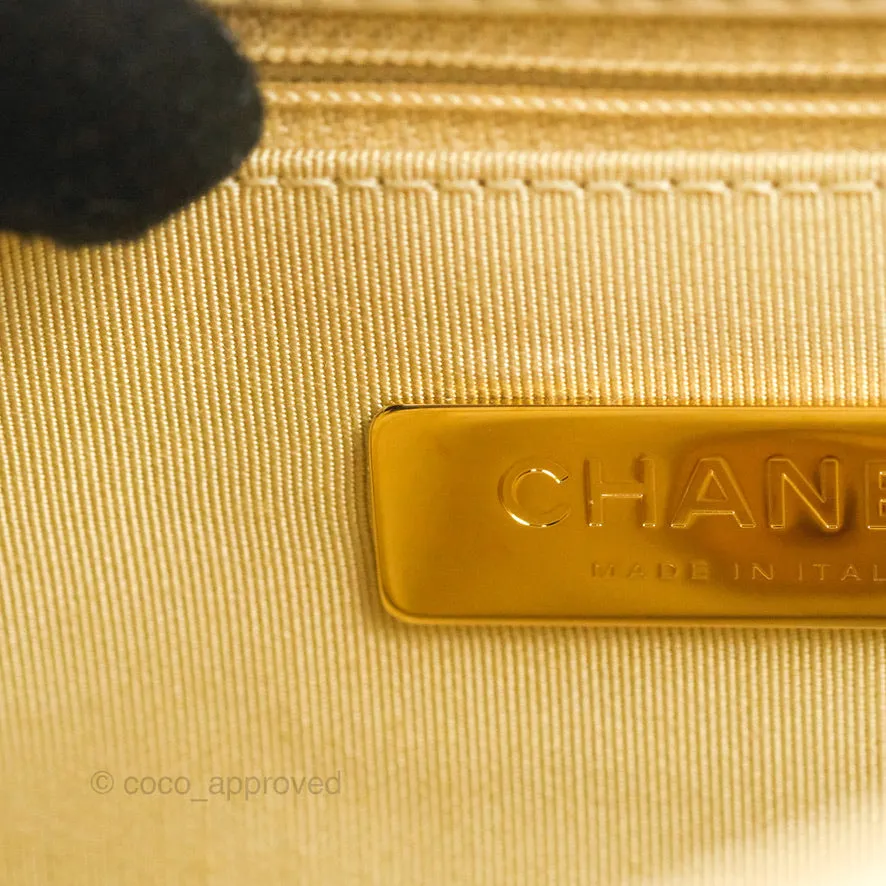 Chanel 19 Small Beige Goatskin Mixed Hardware