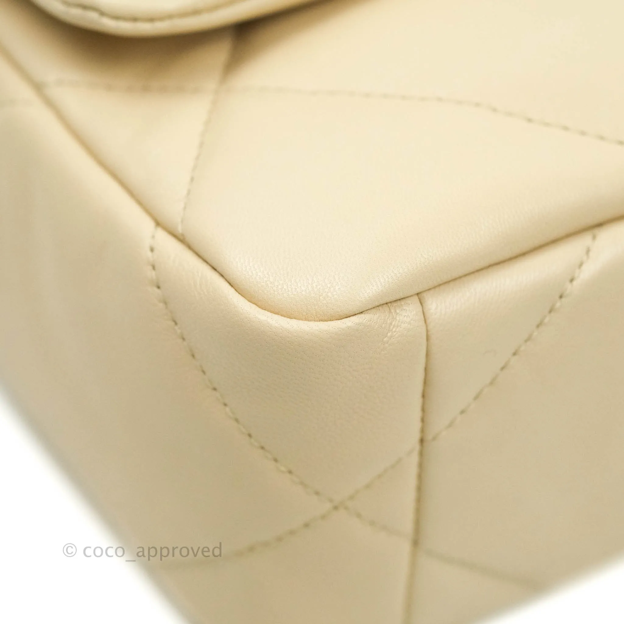 Chanel 19 Small Beige Goatskin Mixed Hardware