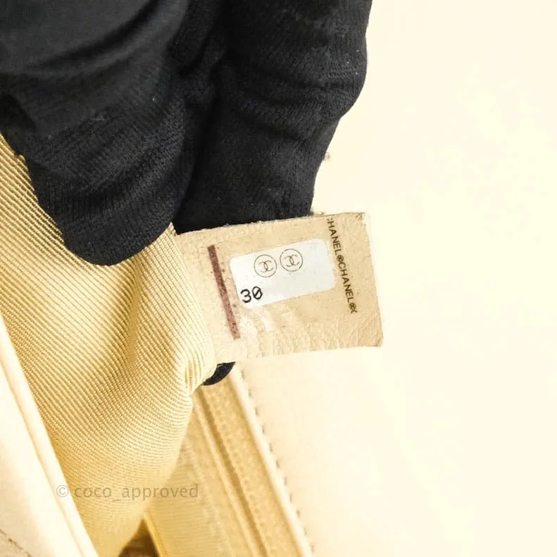 Chanel 19 Small Beige Goatskin Mixed Hardware