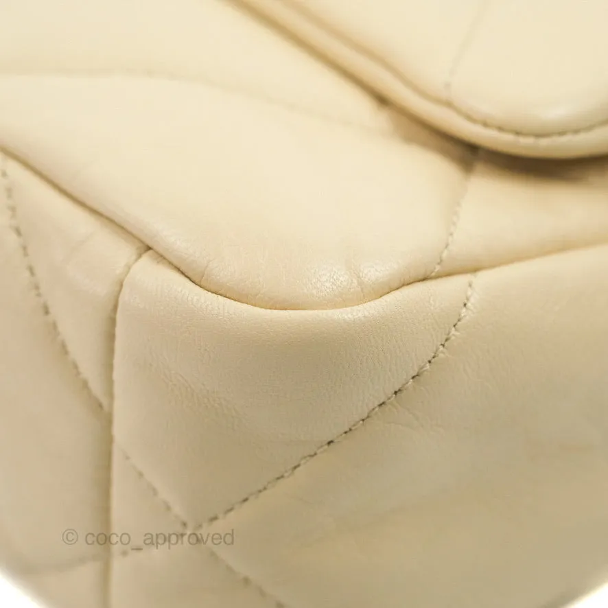 Chanel 19 Small Beige Goatskin Mixed Hardware