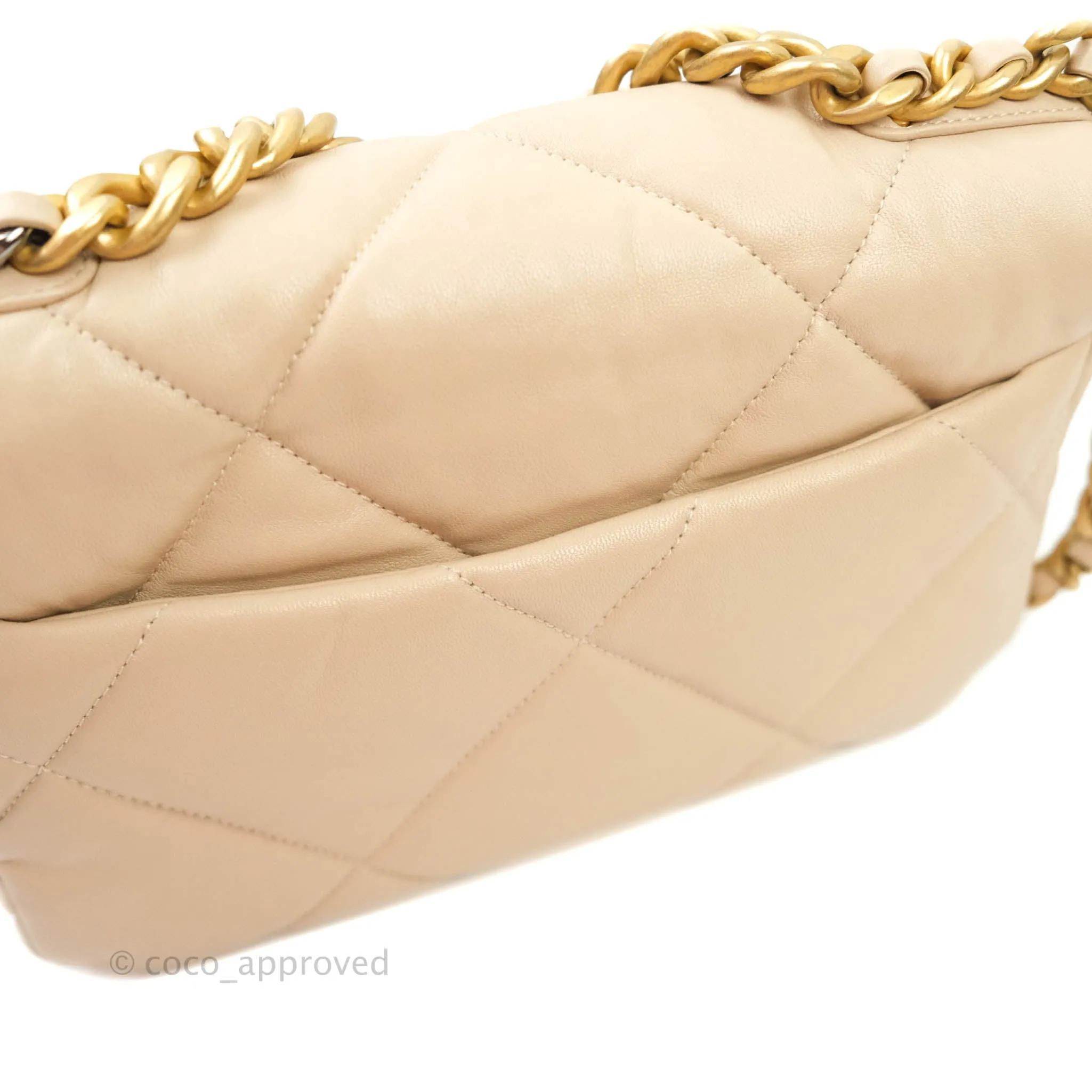 Chanel 19 Small Beige Mixed Hardware 20S