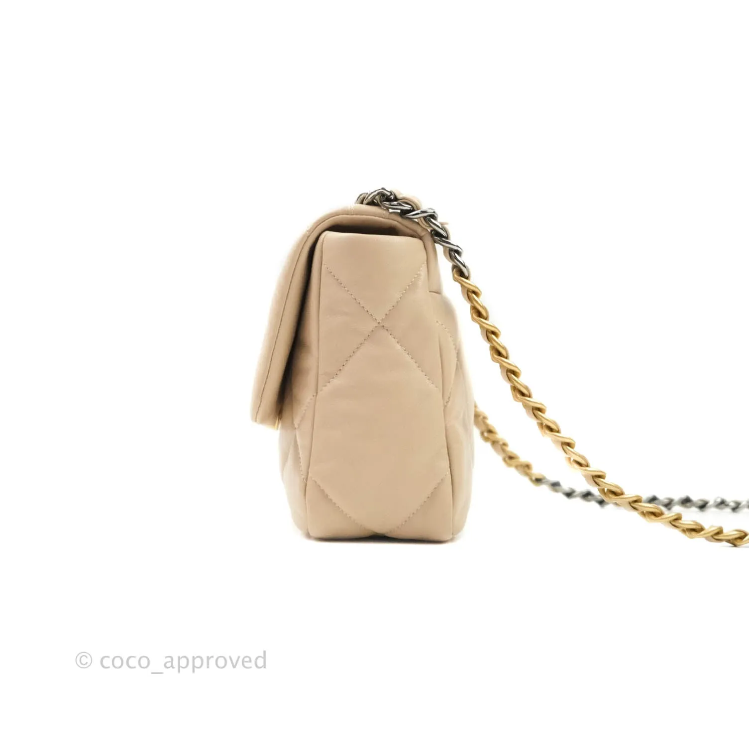 Chanel 19 Small Beige Mixed Hardware 20S