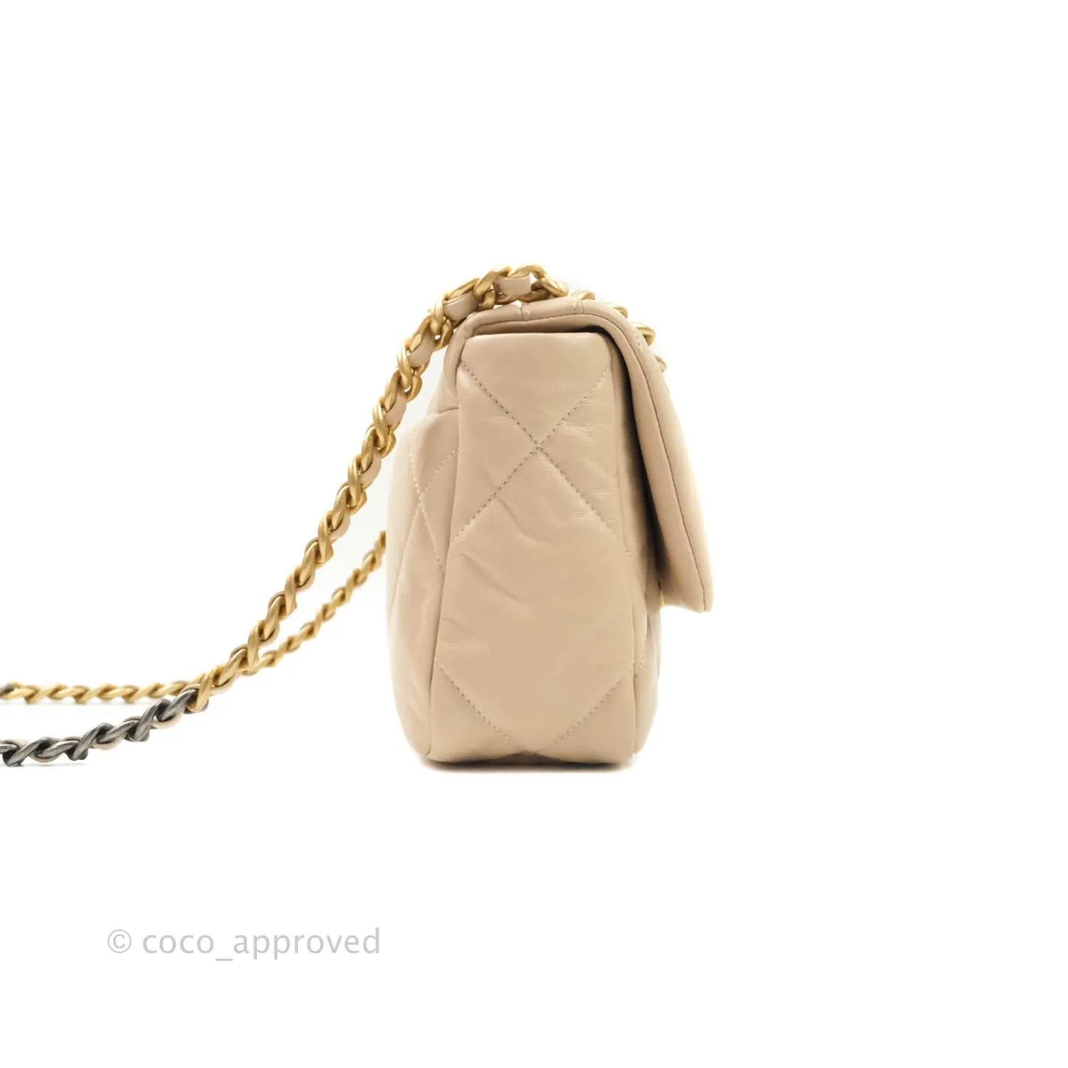 Chanel 19 Small Beige Mixed Hardware 20S
