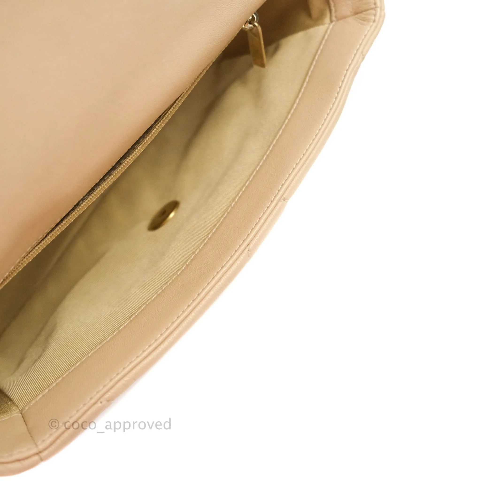 Chanel 19 Small Beige Mixed Hardware 20S