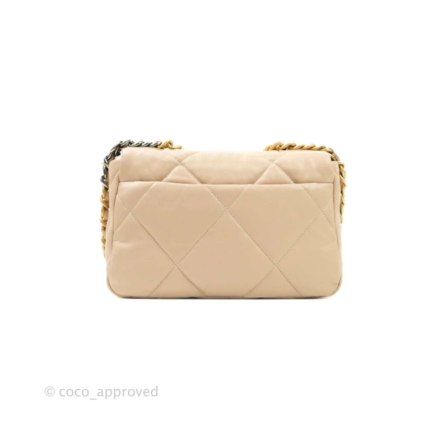 Chanel 19 Small Beige Mixed Hardware 20S