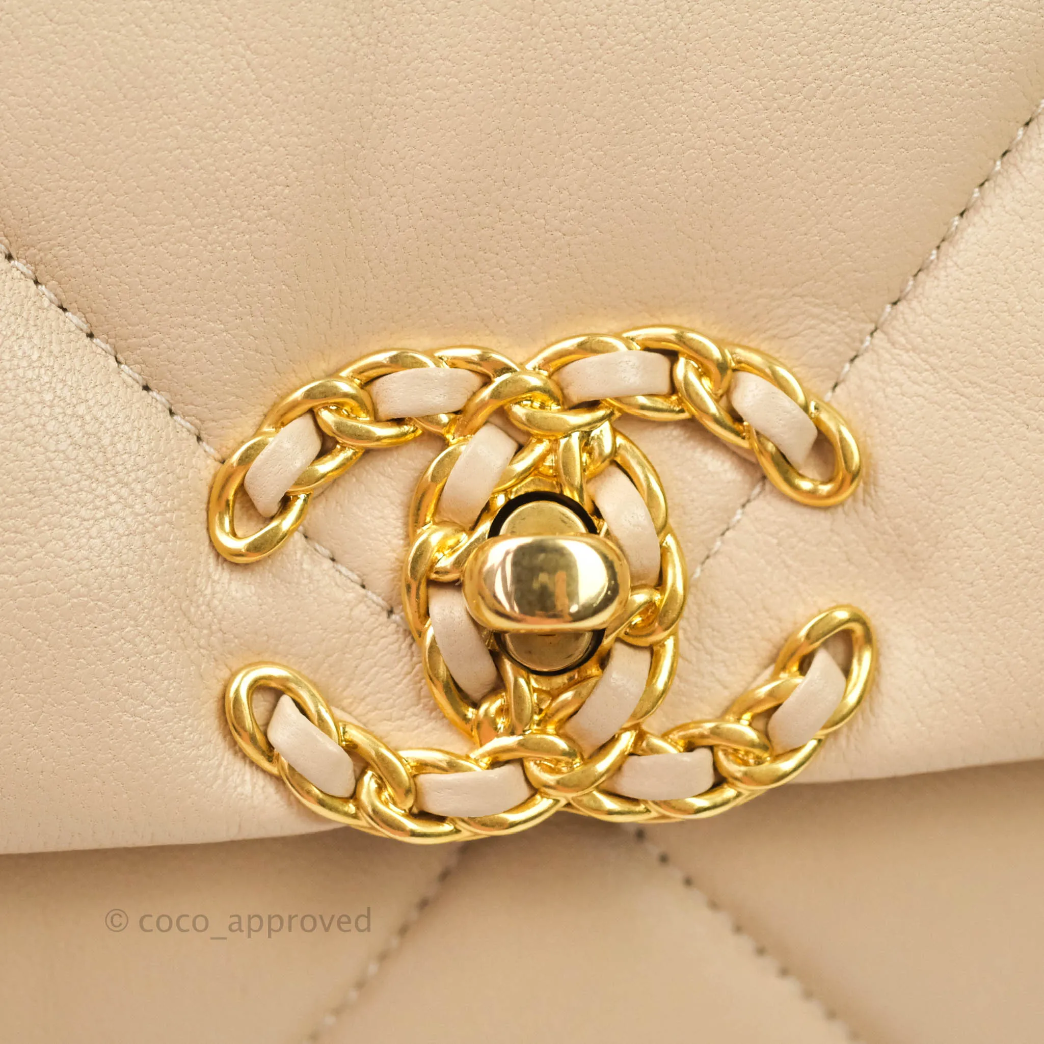 Chanel 19 Small Beige Mixed Hardware 20S