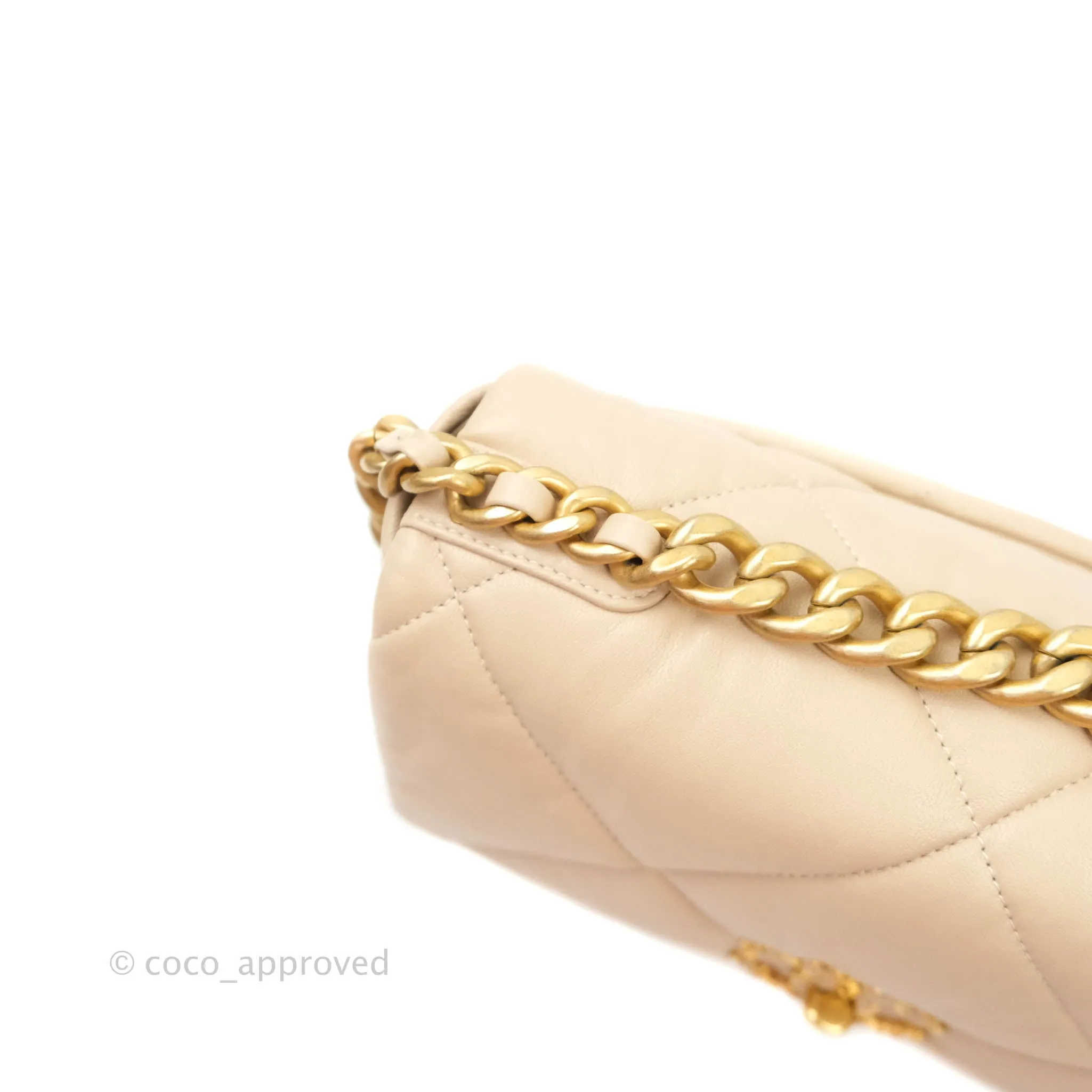 Chanel 19 Small Beige Mixed Hardware 20S