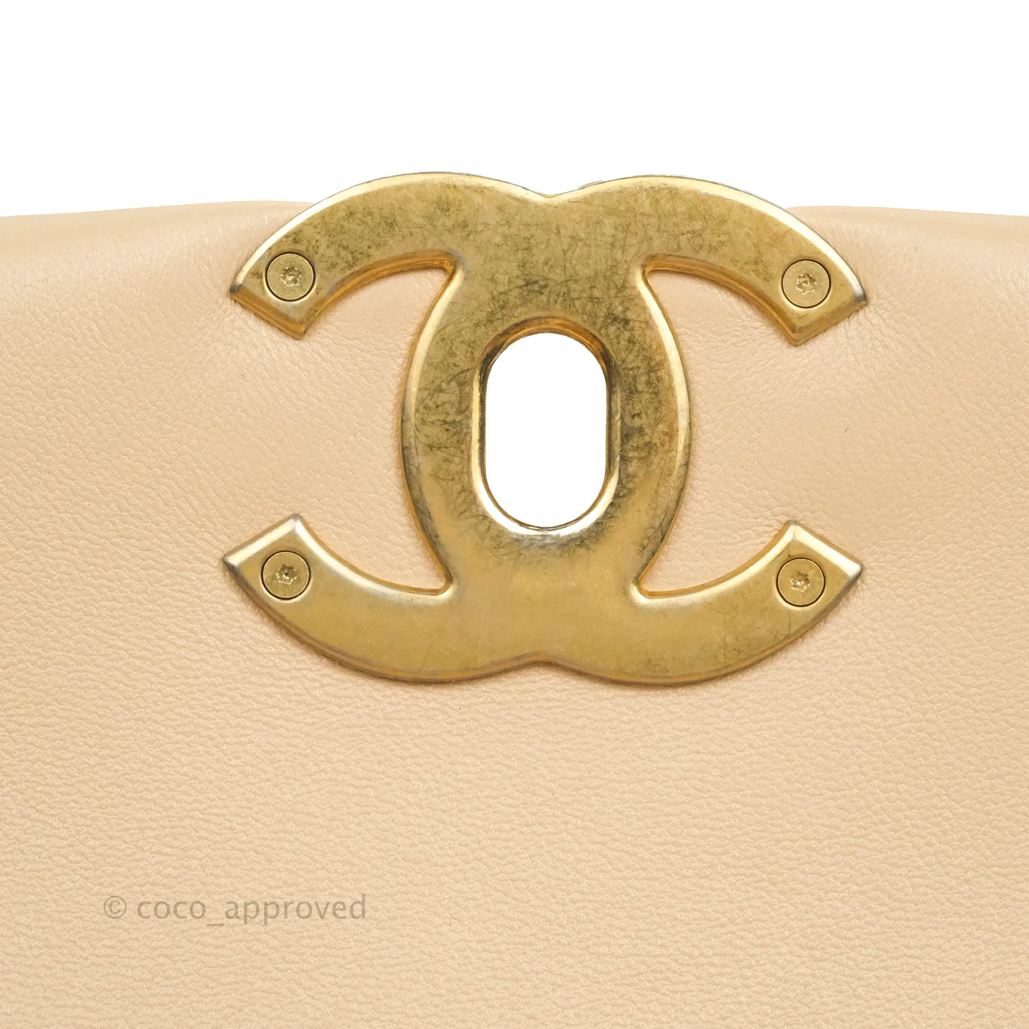 Chanel 19 Small Beige Mixed Hardware