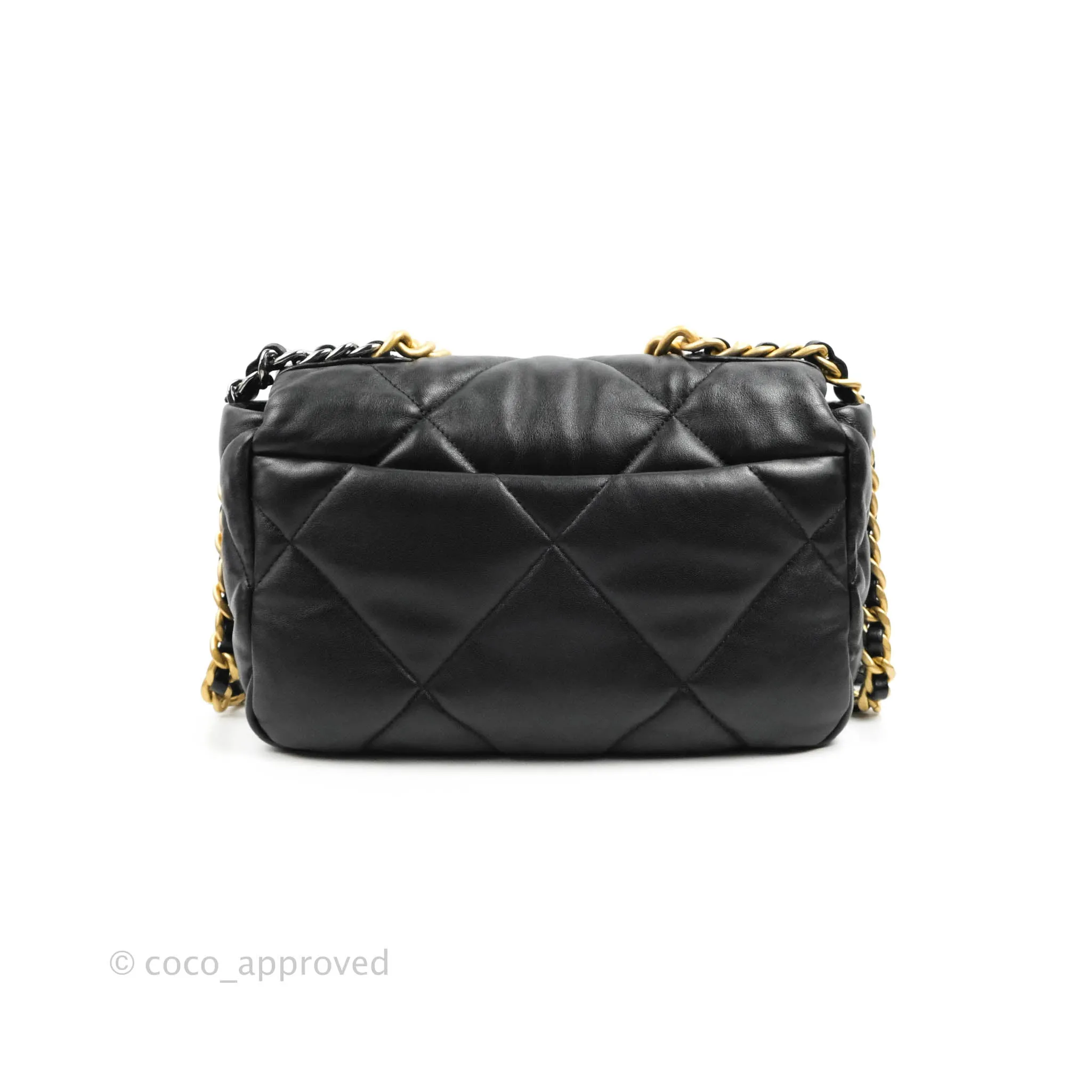 Chanel 19 Small Black Lambskin Mixed Hardware 21K