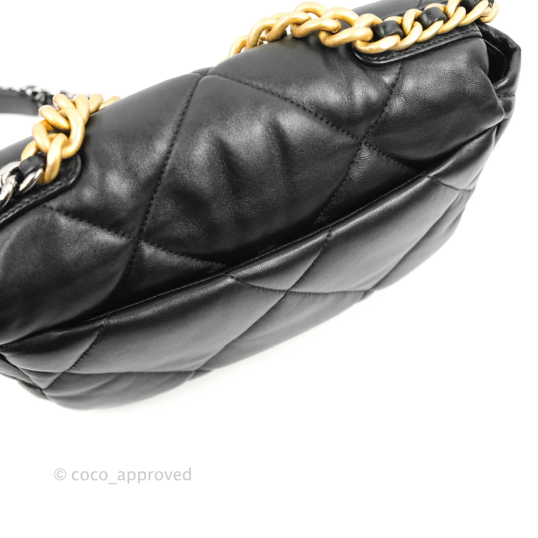 Chanel 19 Small Black Lambskin Mixed Hardware 21K