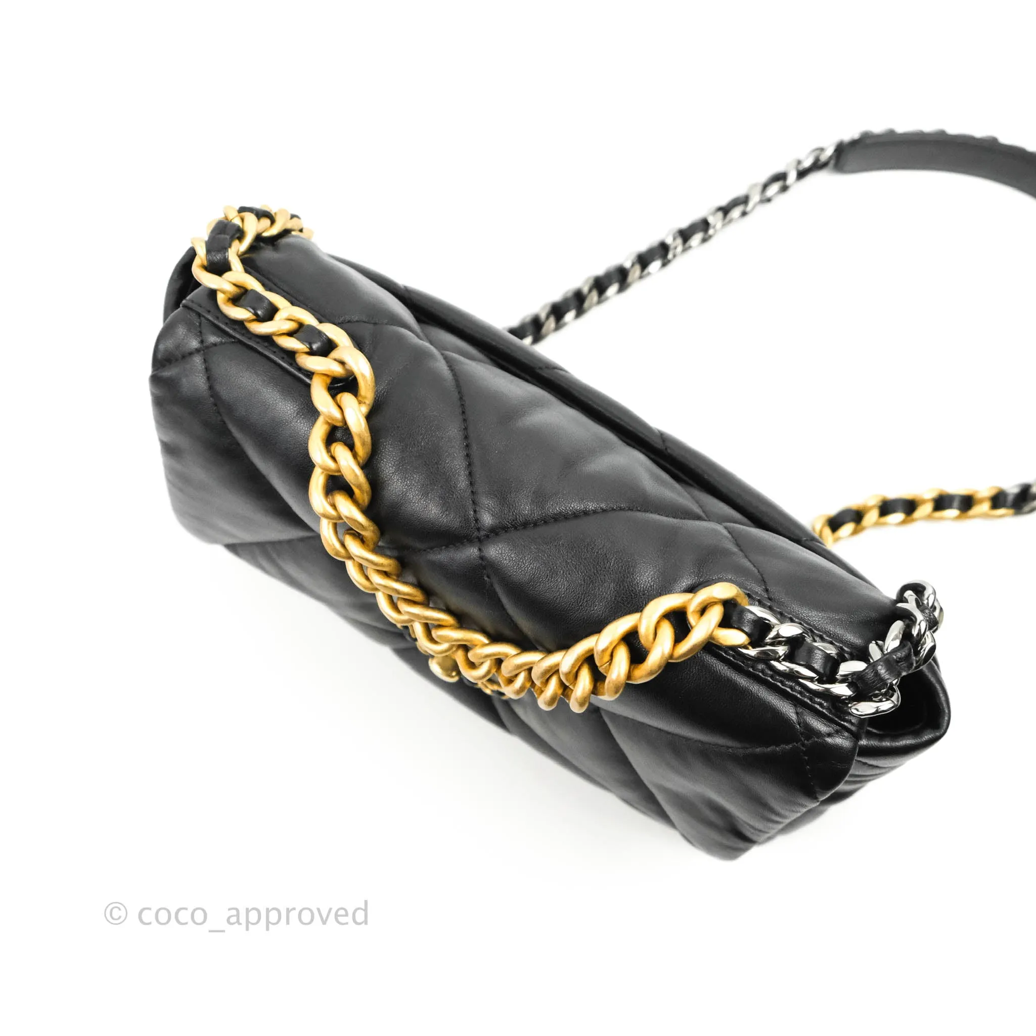 Chanel 19 Small Black Lambskin Mixed Hardware 21K